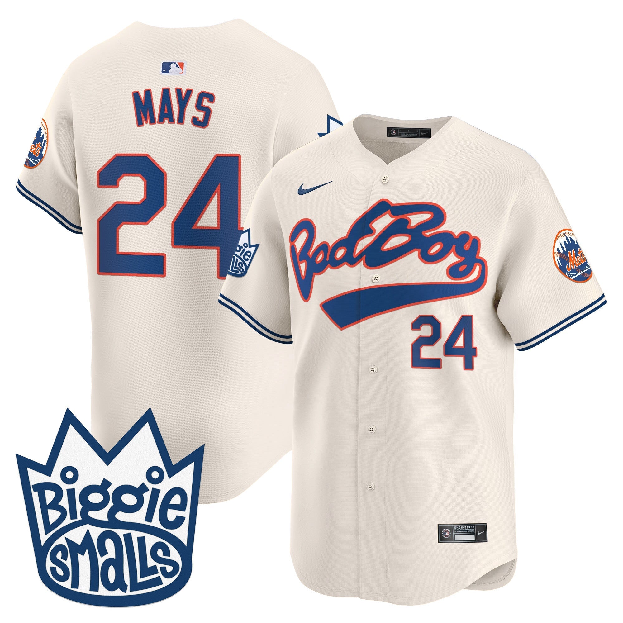 Mets Biggie Smalls Vapor Premier Limited Jersey - Stitched