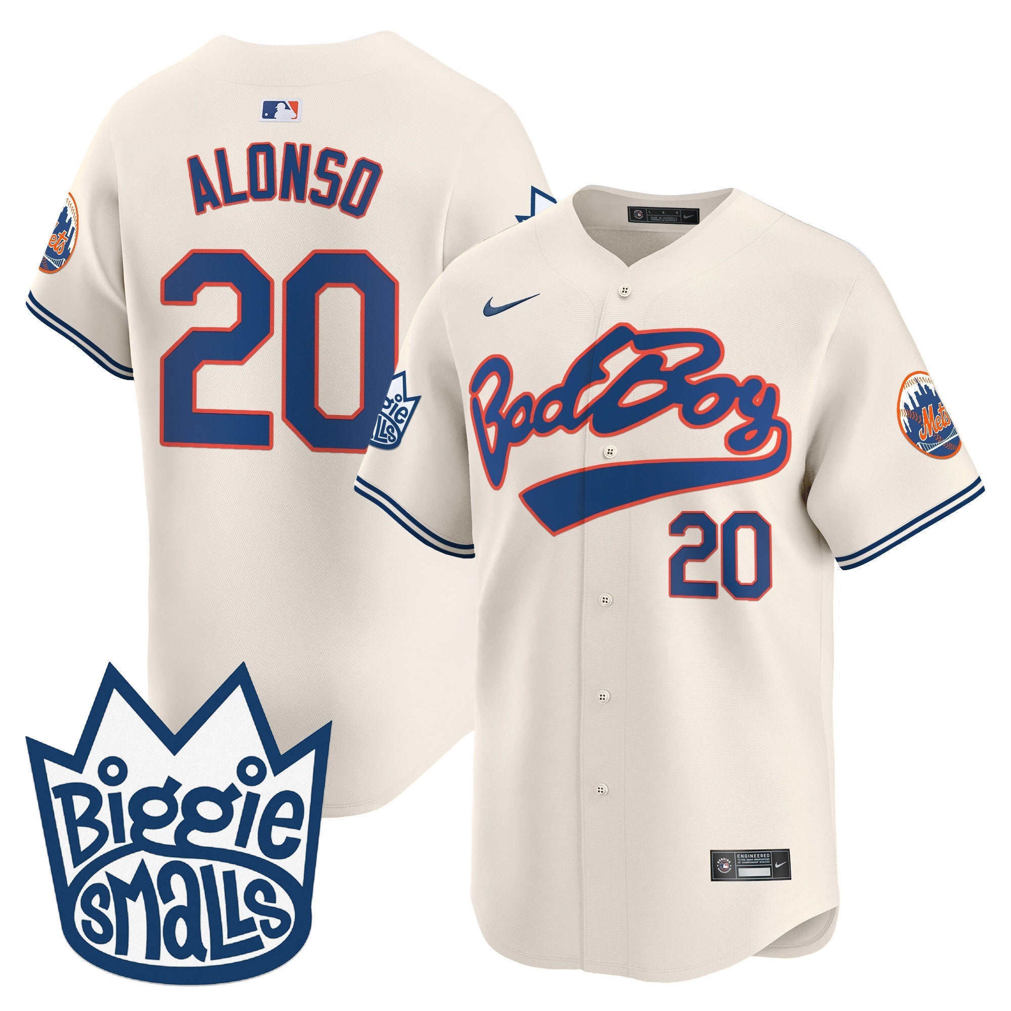 Mets Biggie Smalls Vapor Premier Limited Jersey - Stitched