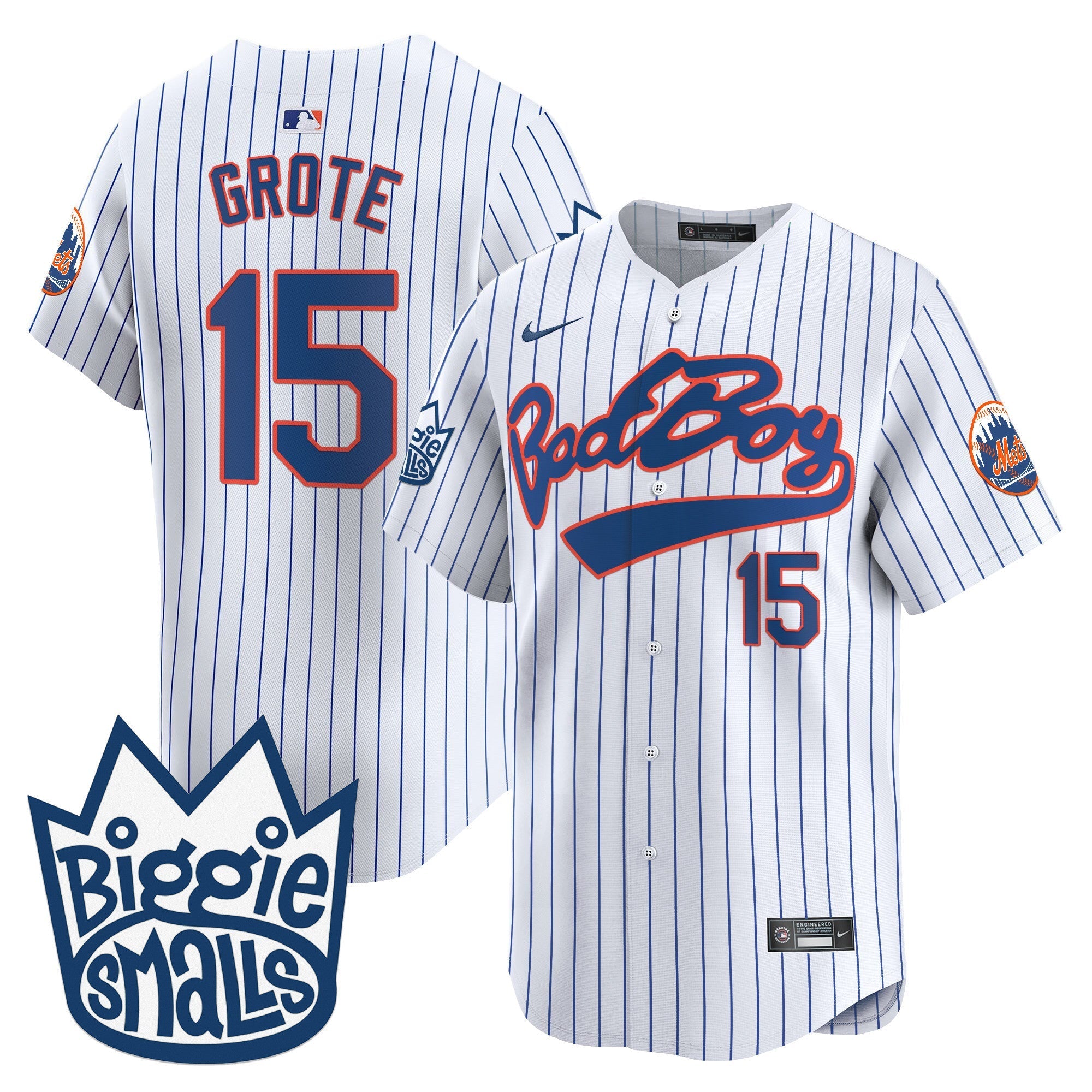 Mets Biggie Smalls Vapor Premier Limited Jersey - Stitched