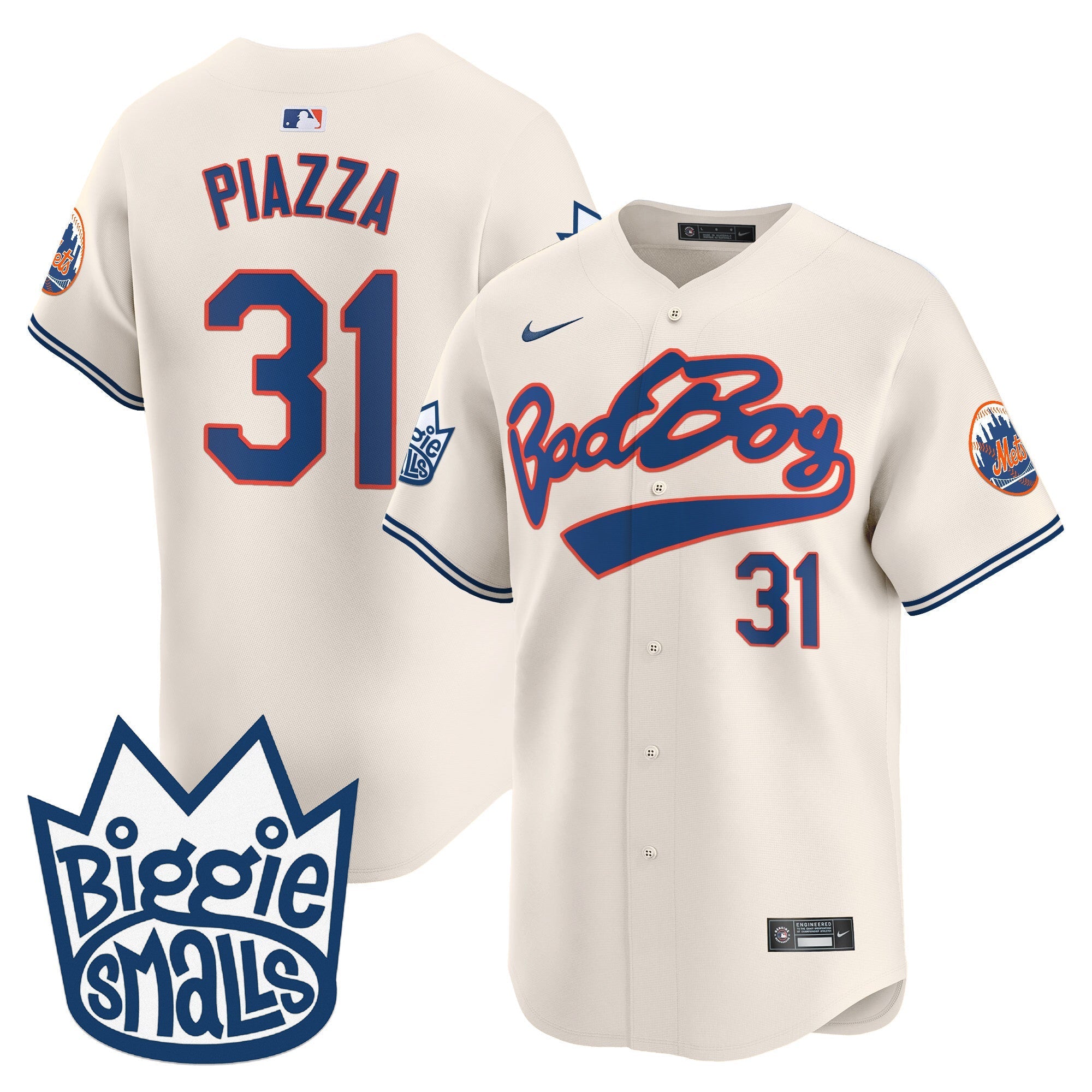 Mets Biggie Smalls Vapor Premier Limited Jersey - Stitched