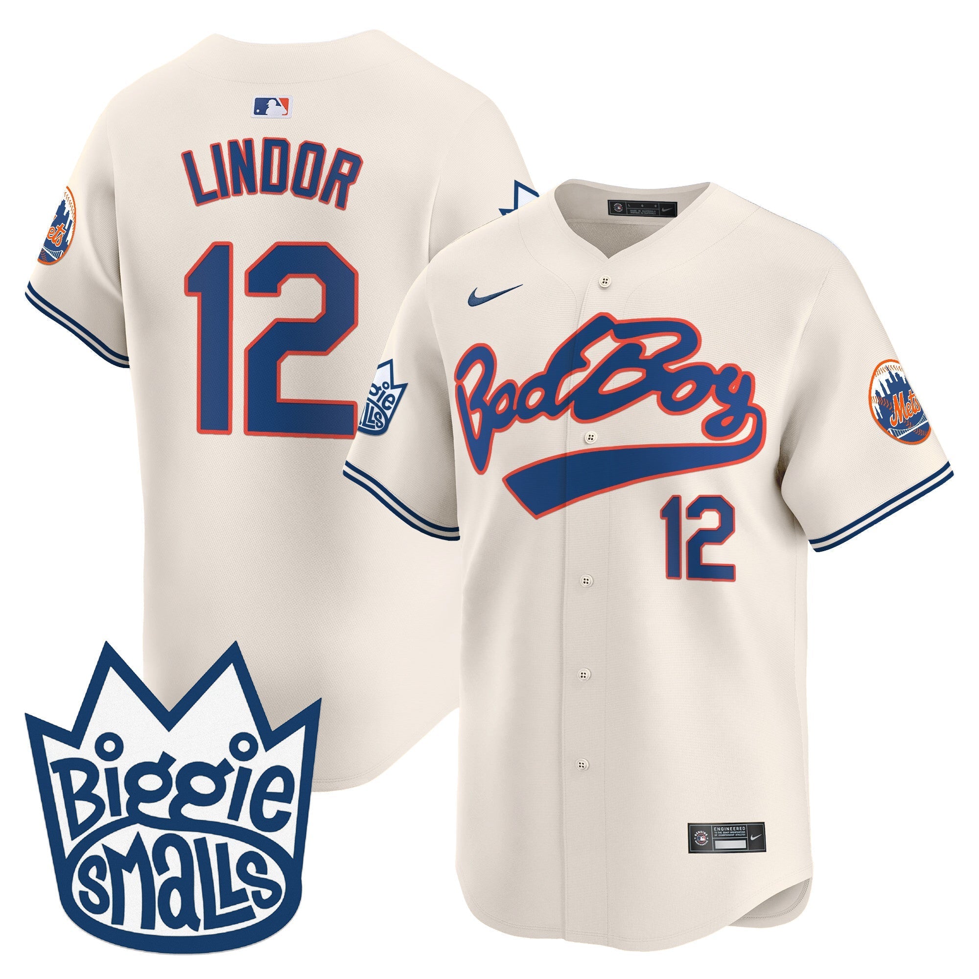 Mets Biggie Smalls Vapor Premier Limited Jersey - Stitched