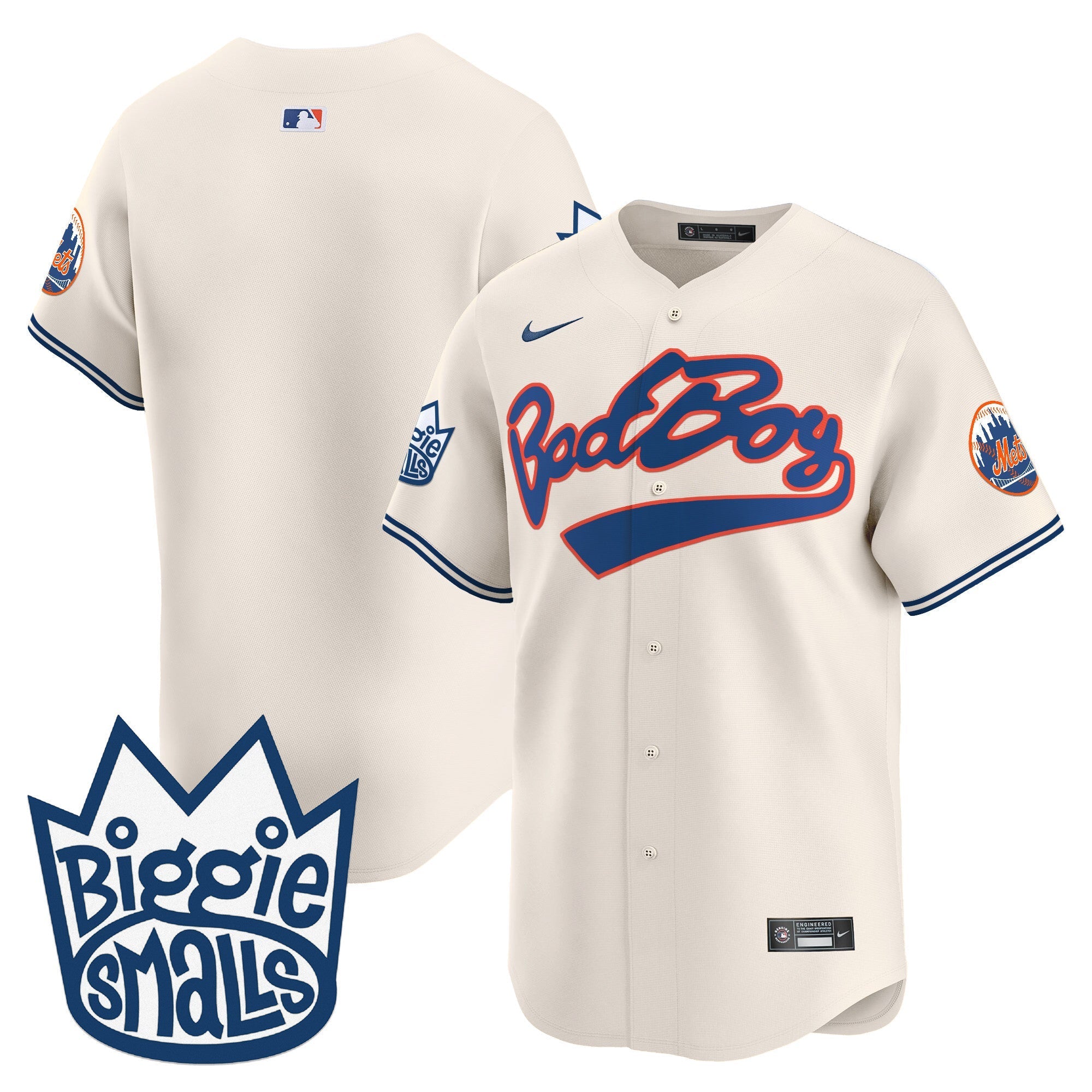 Mets Biggie Smalls Vapor Premier Limited Jersey - Stitched