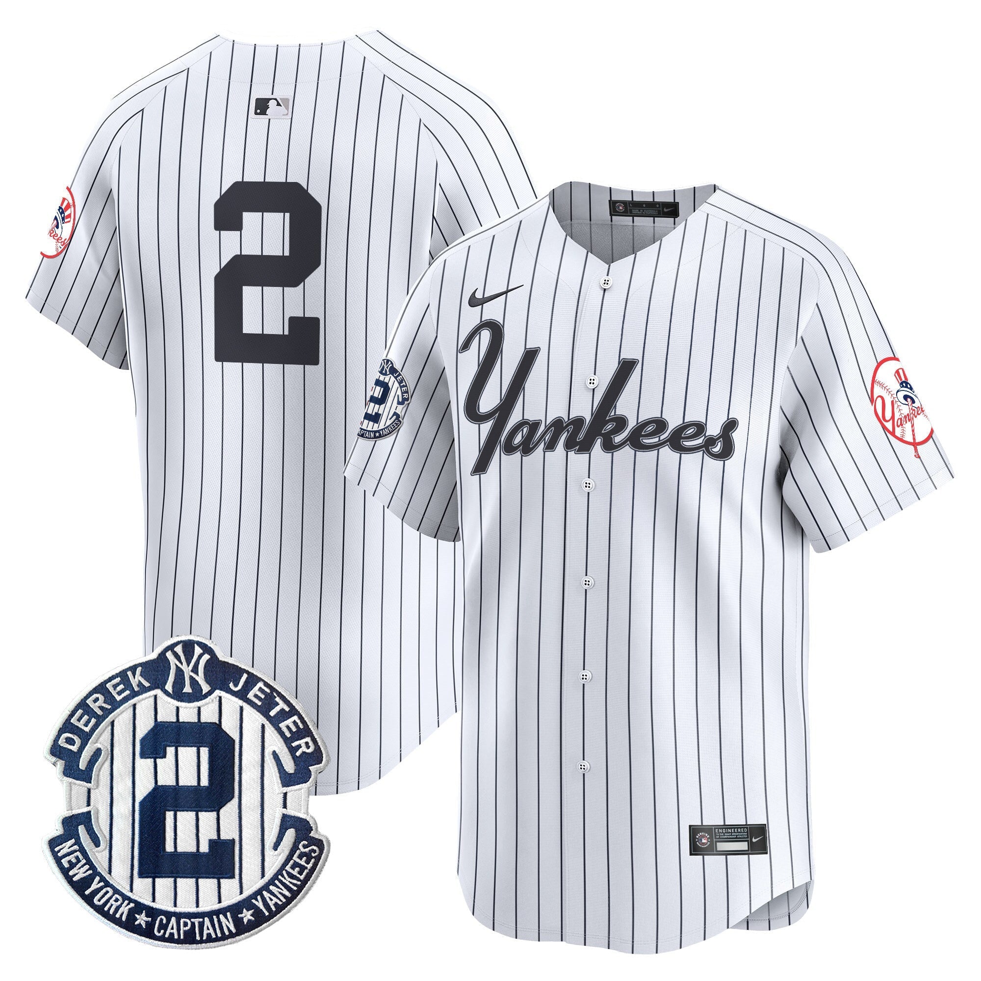 Yankees Throwback Vapor Premier Limited Jersey V2 - Stitched