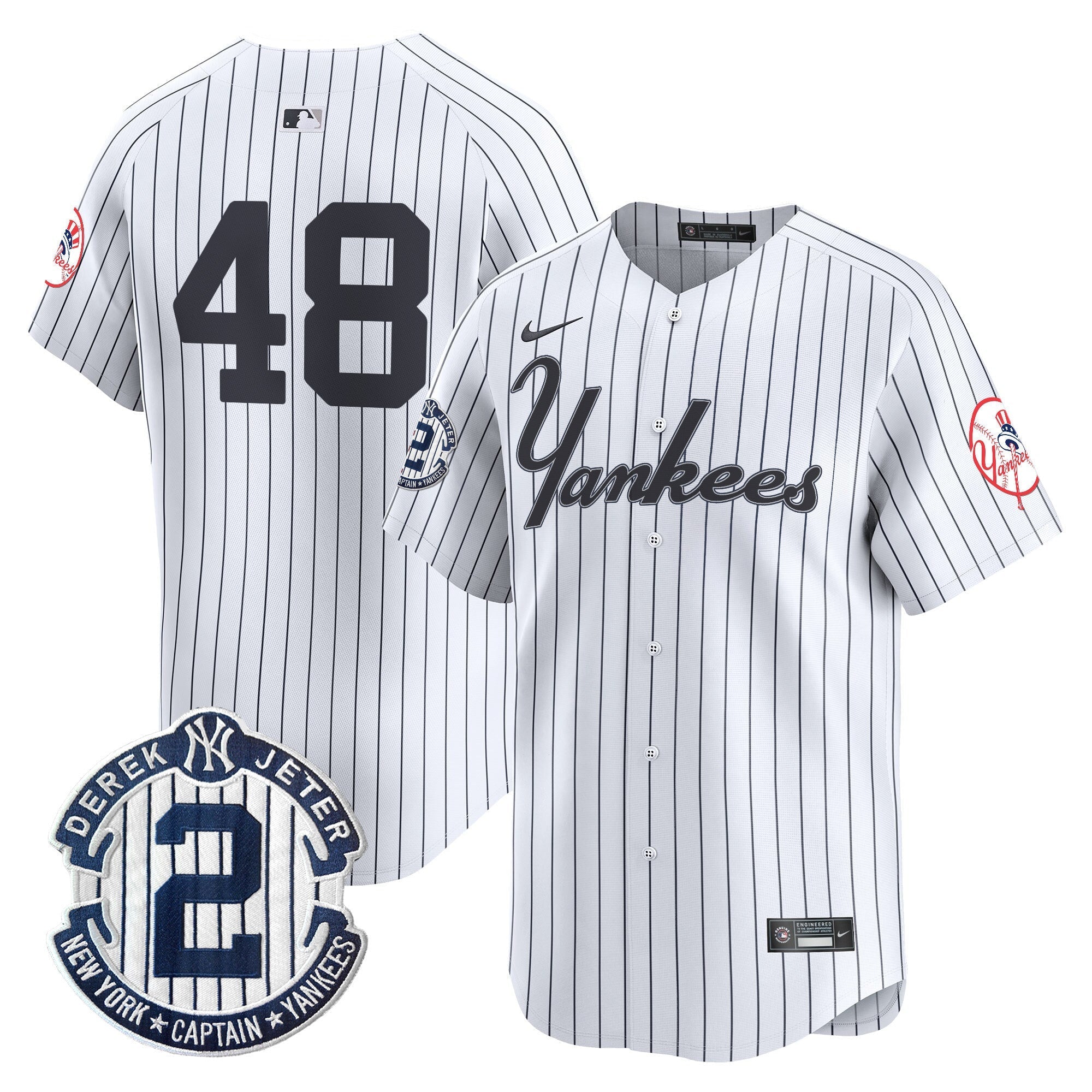 Yankees Throwback Vapor Premier Limited Jersey V2 - Stitched