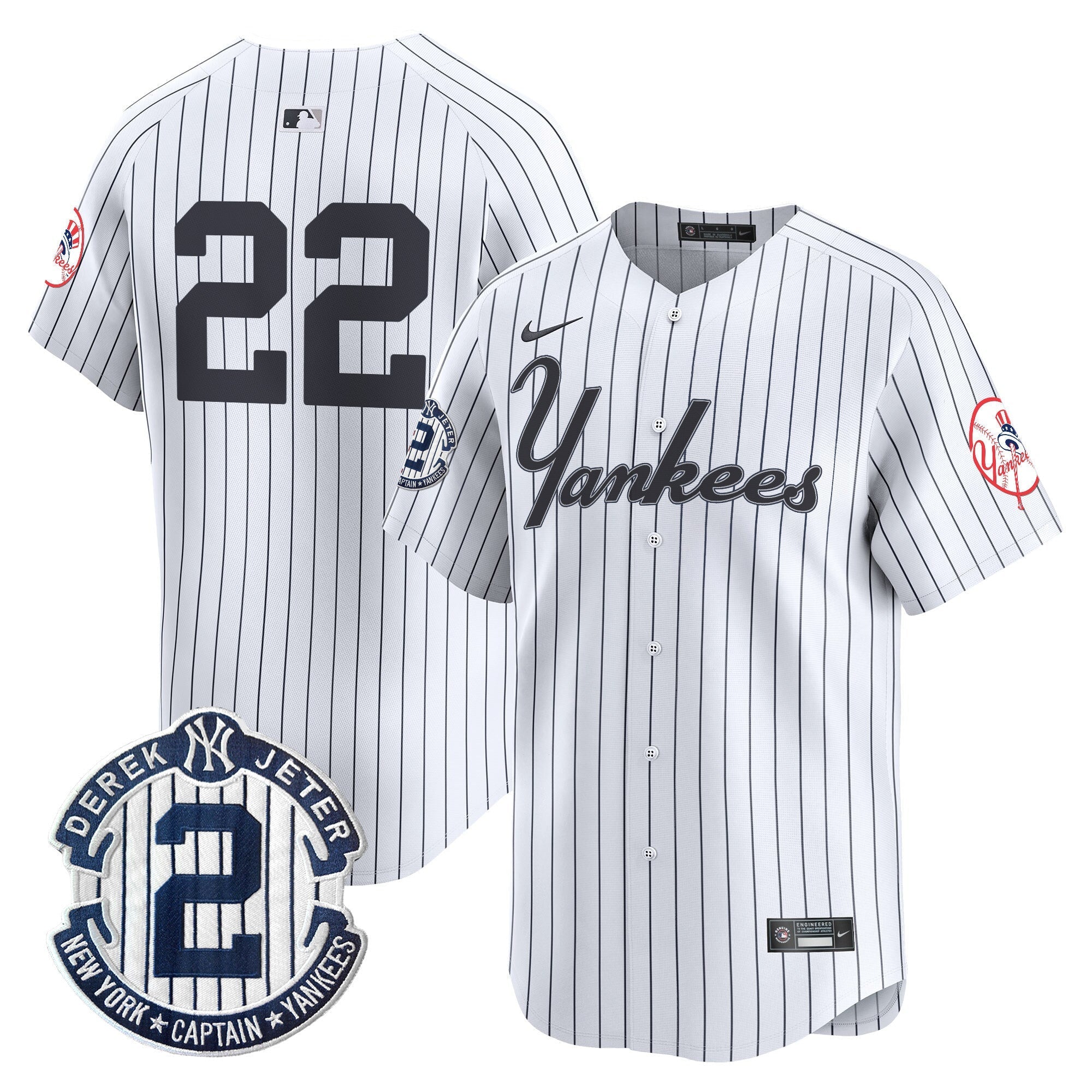 Yankees Throwback Vapor Premier Limited Jersey V2 - Stitched