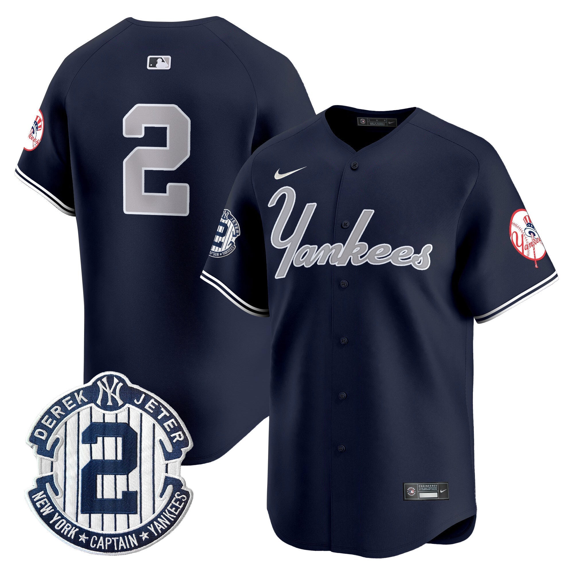 Yankees Throwback Vapor Premier Limited Jersey V2 - Stitched