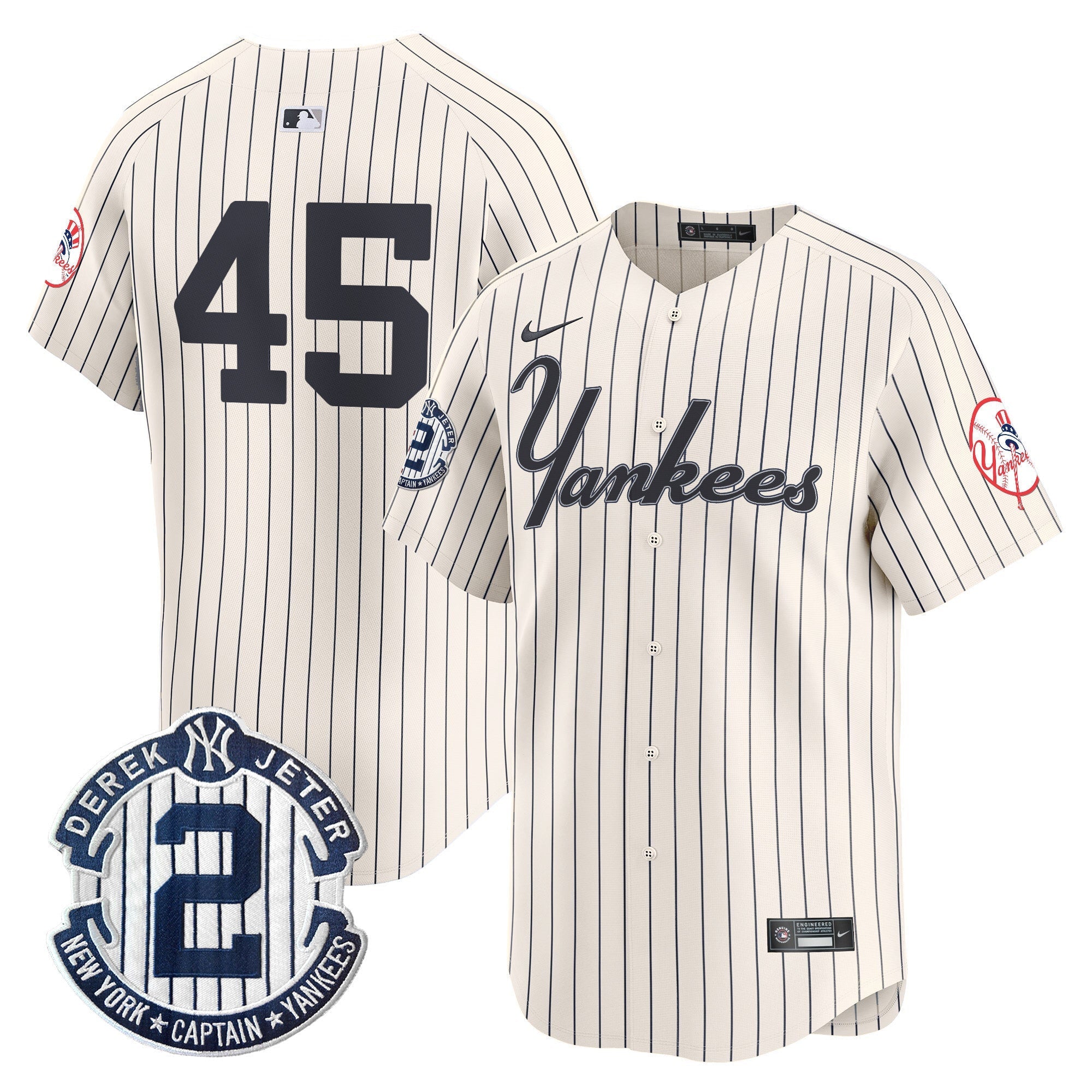 Yankees Throwback Vapor Premier Limited Jersey V2 - Stitched