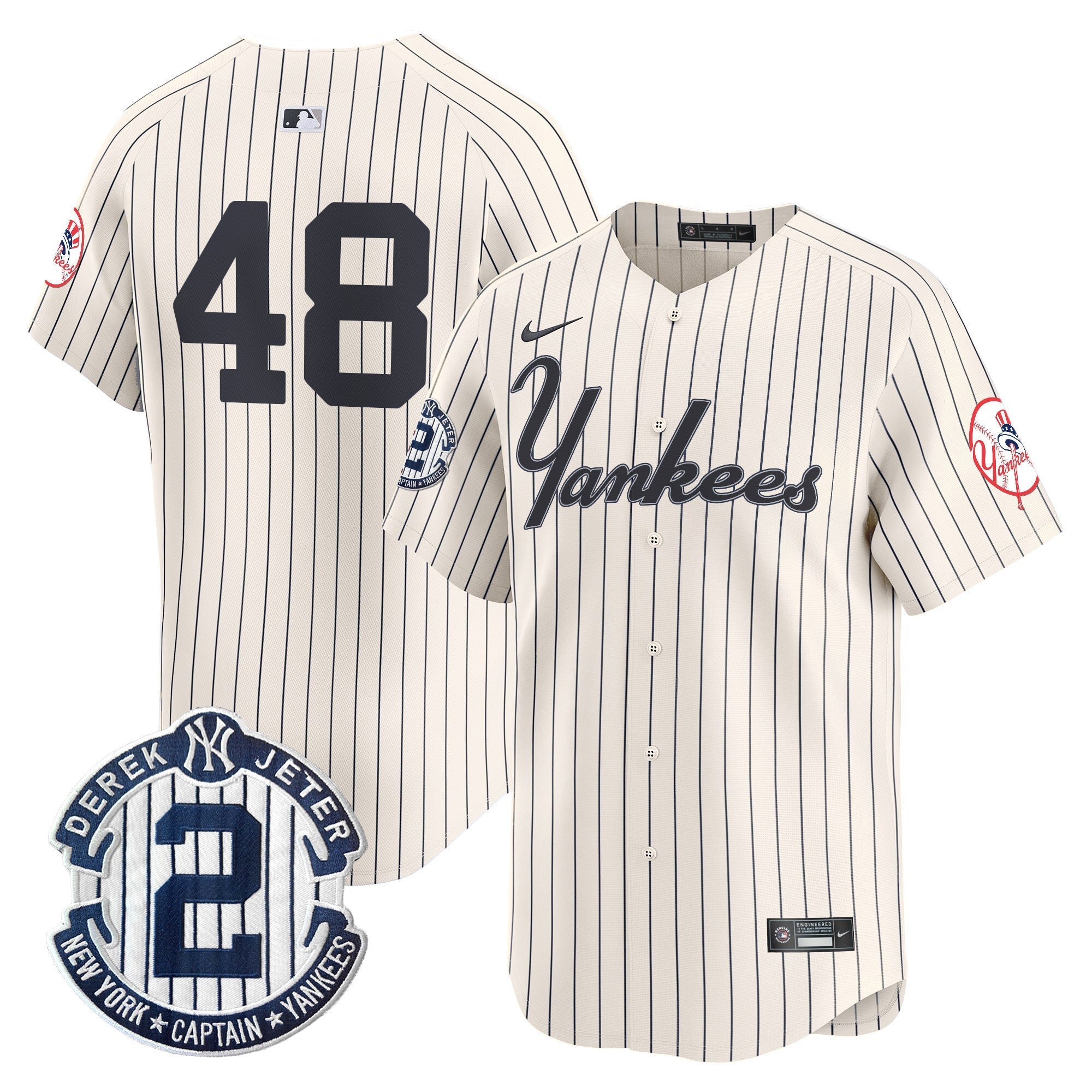 Yankees Throwback Vapor Premier Limited Jersey V2 - Stitched