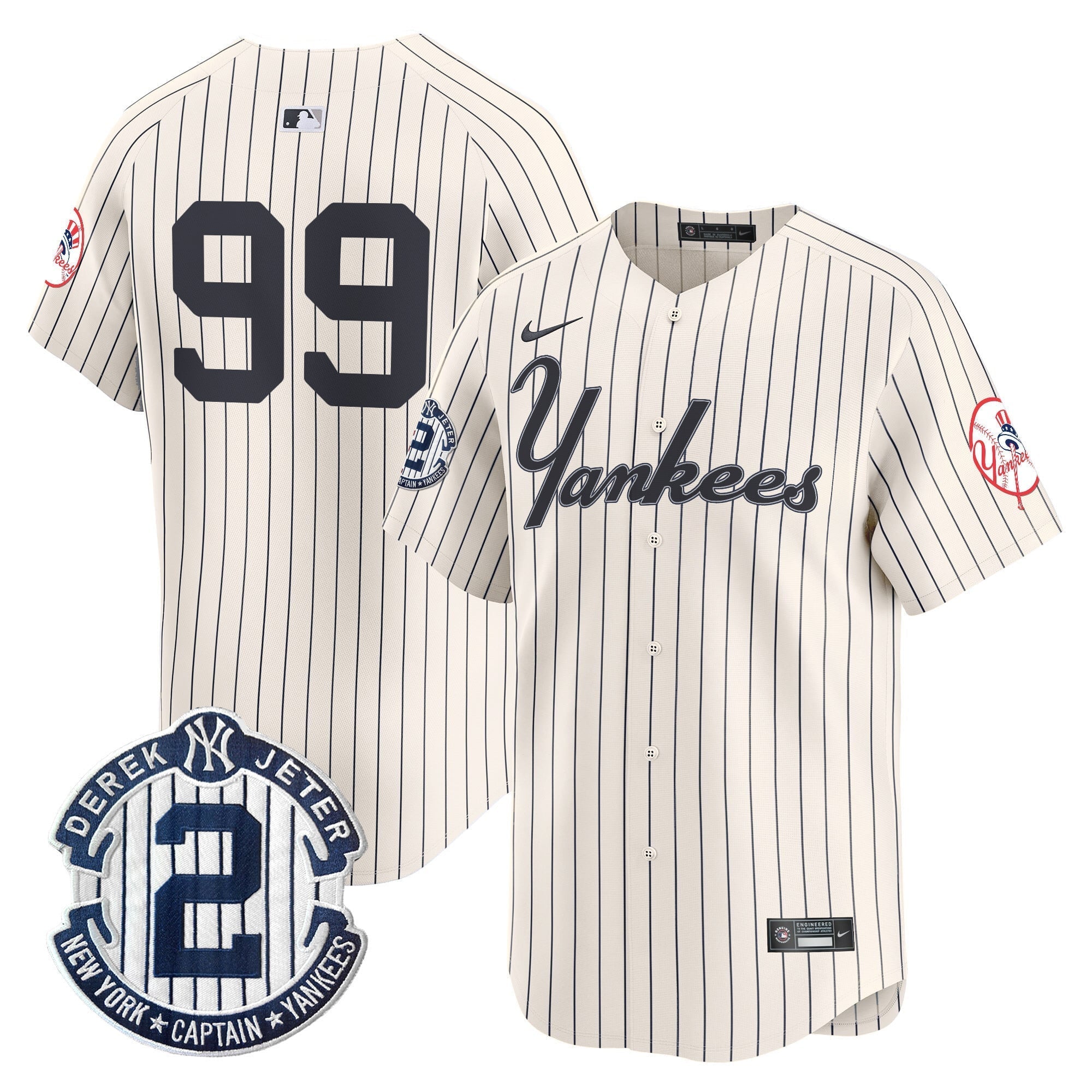 Yankees Throwback Vapor Premier Limited Jersey V2 - Stitched