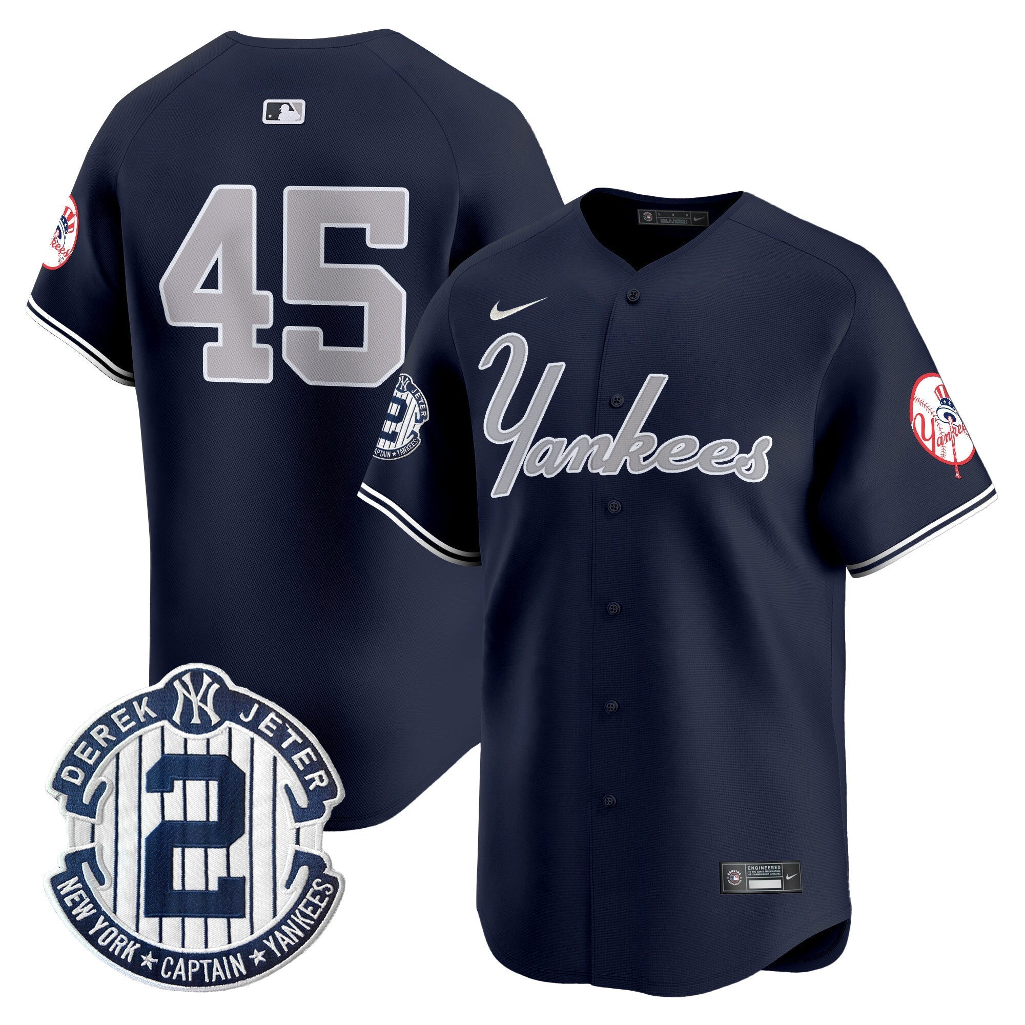Yankees Throwback Vapor Premier Limited Jersey V2 - Stitched