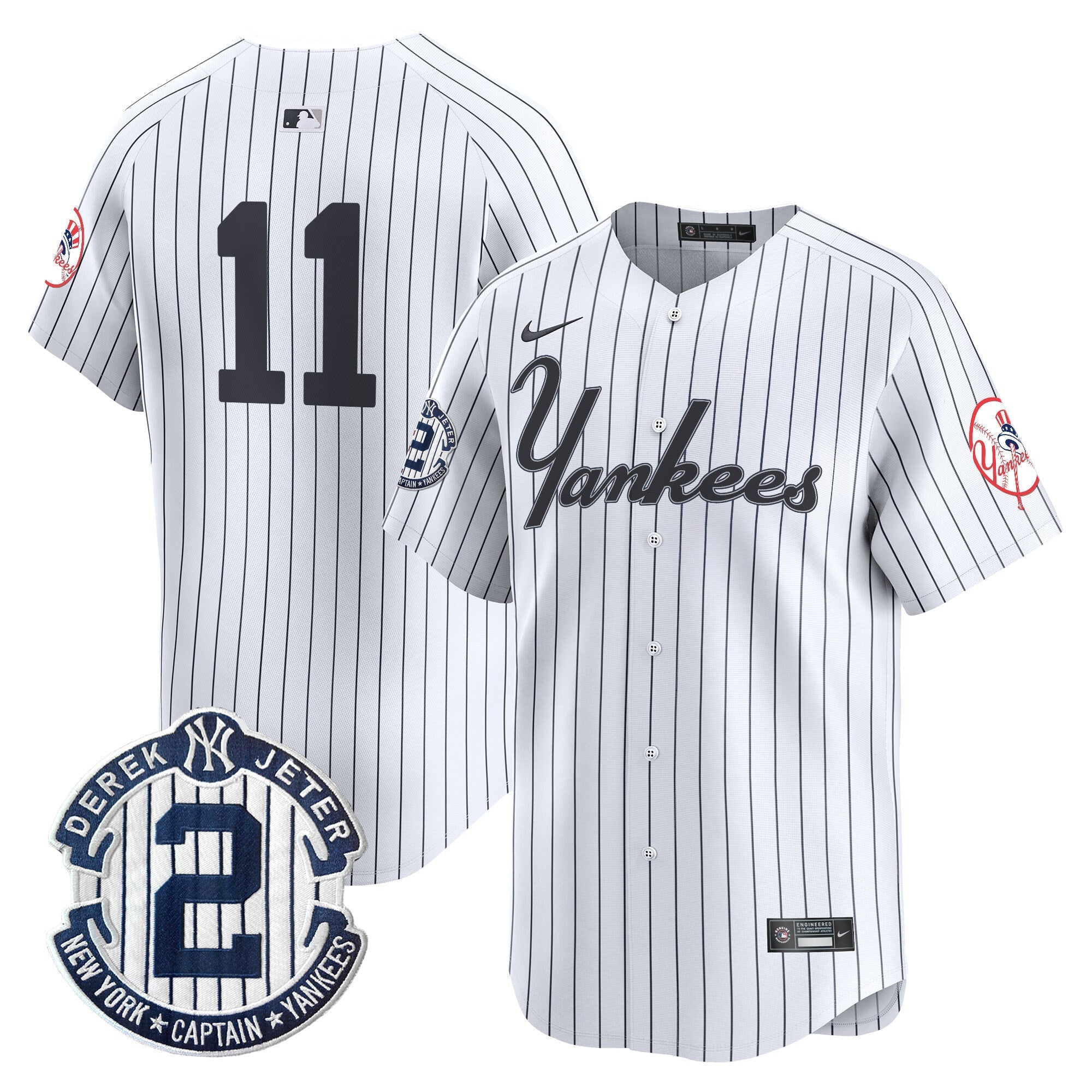 Yankees Throwback Vapor Premier Limited Jersey V2 - Stitched