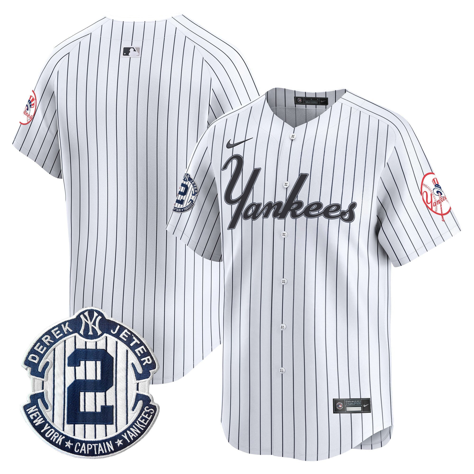 Yankees Throwback Vapor Premier Limited Jersey V2 - Stitched
