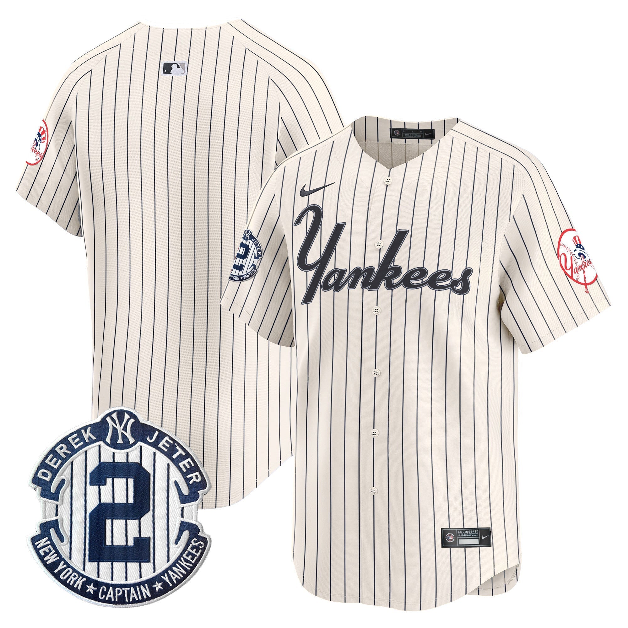 Yankees Throwback Vapor Premier Limited Jersey V2 - Stitched