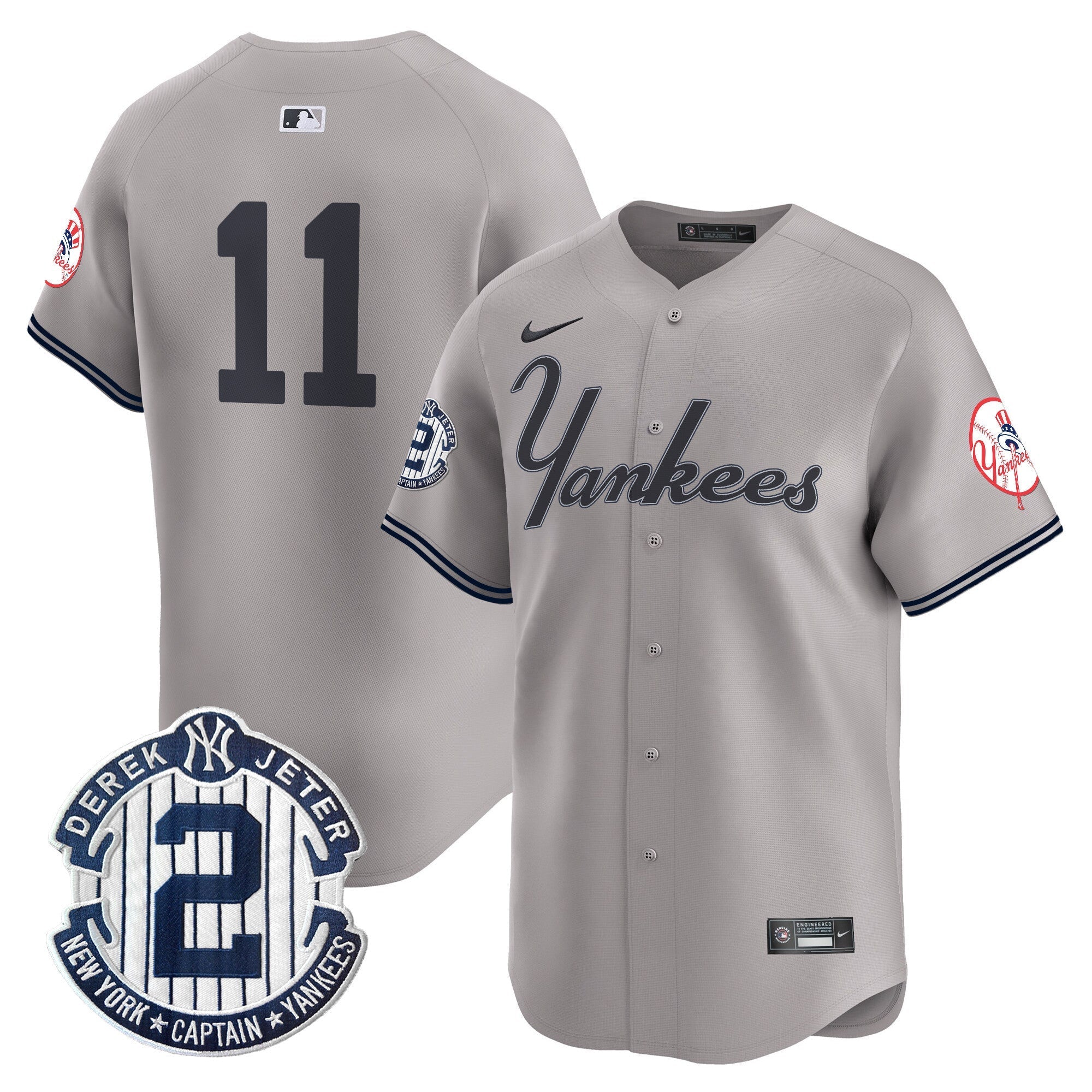 Yankees Throwback Vapor Premier Limited Jersey V2 - Stitched