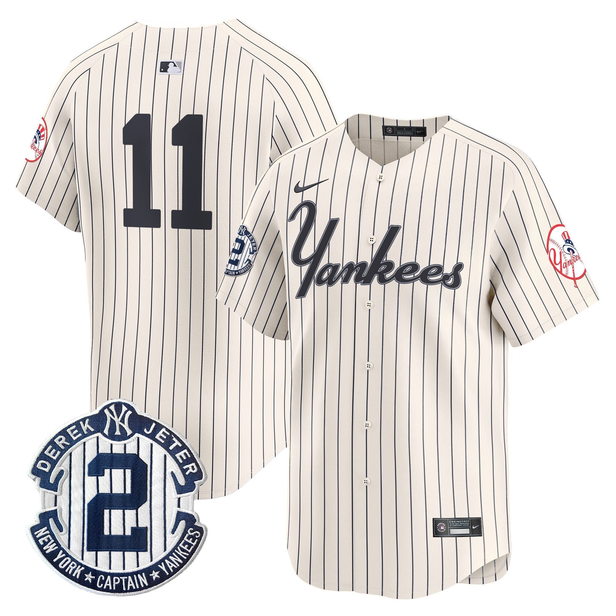 Yankees Throwback Vapor Premier Limited Jersey V2 - Stitched