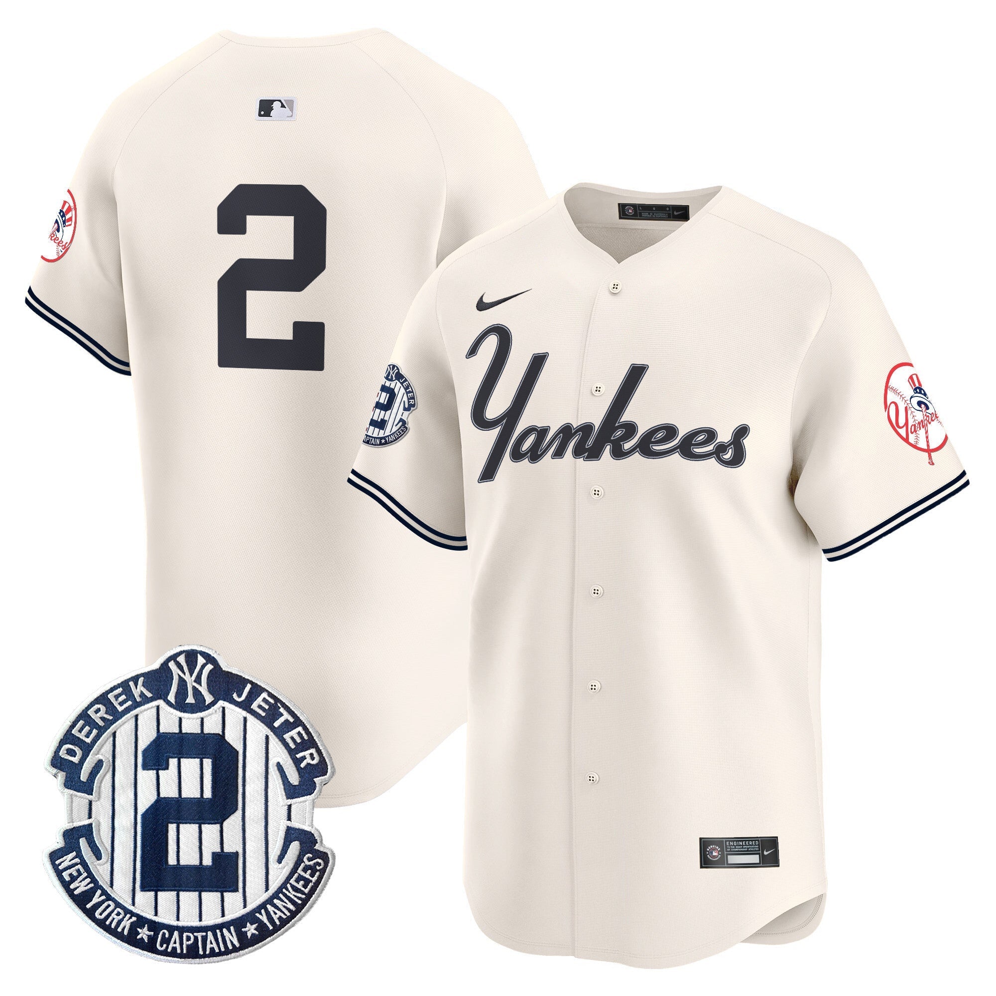 Yankees Throwback Vapor Premier Limited Jersey V2 - Stitched