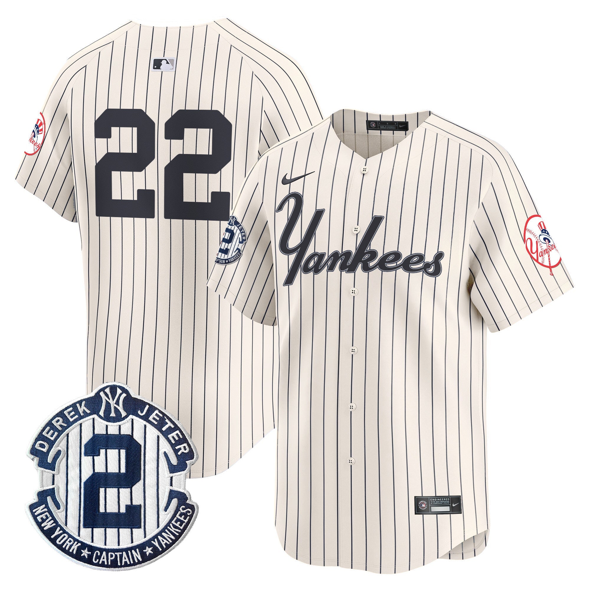 Yankees Throwback Vapor Premier Limited Jersey V2 - Stitched