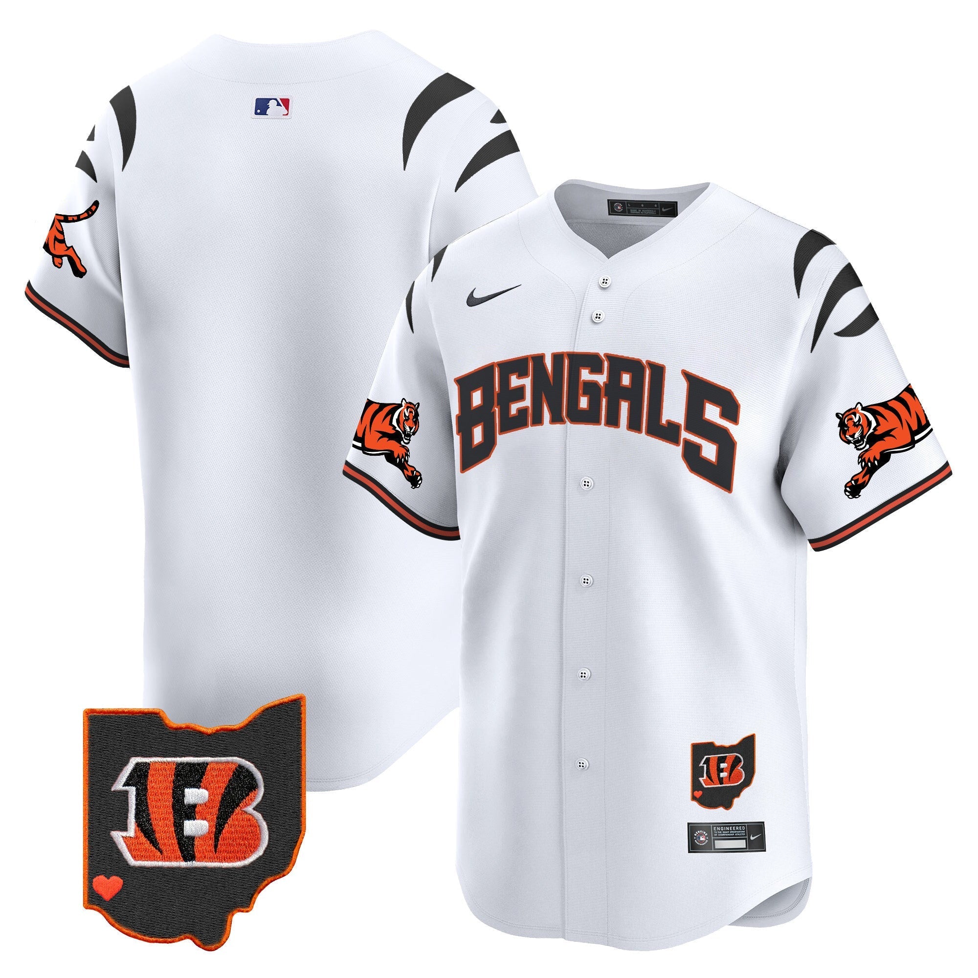 Bengals Vapor Premier Limited Jersey - Stitched