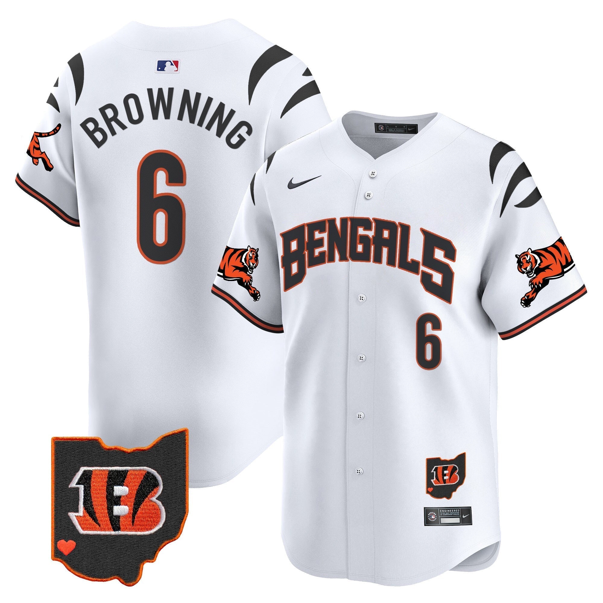 Bengals Vapor Premier Limited Jersey - Stitched