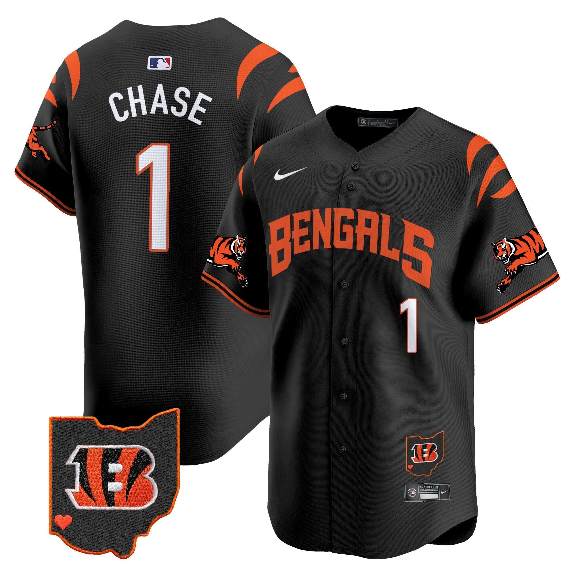 Bengals Vapor Premier Limited Jersey - Stitched