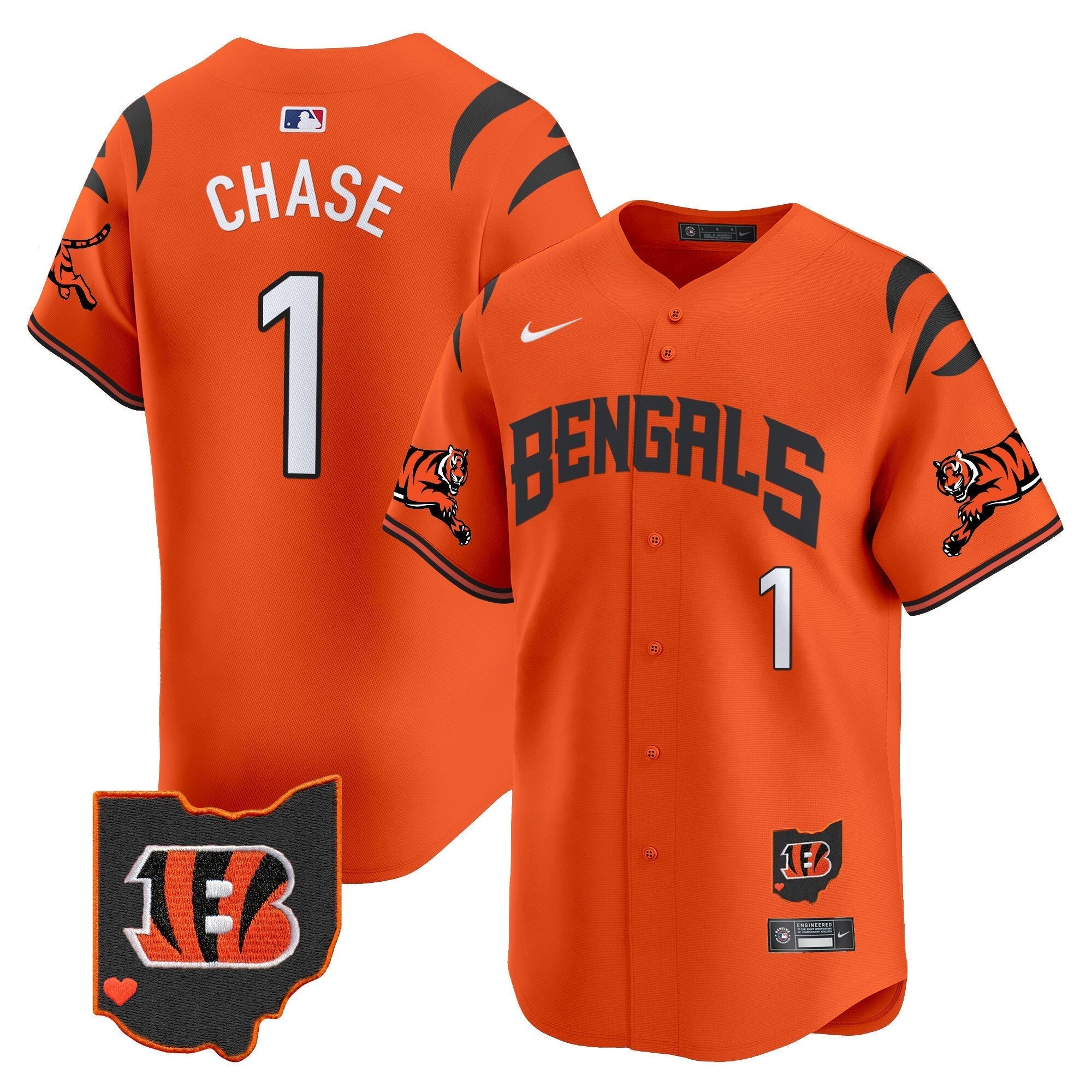 Bengals Vapor Premier Limited Jersey - Stitched
