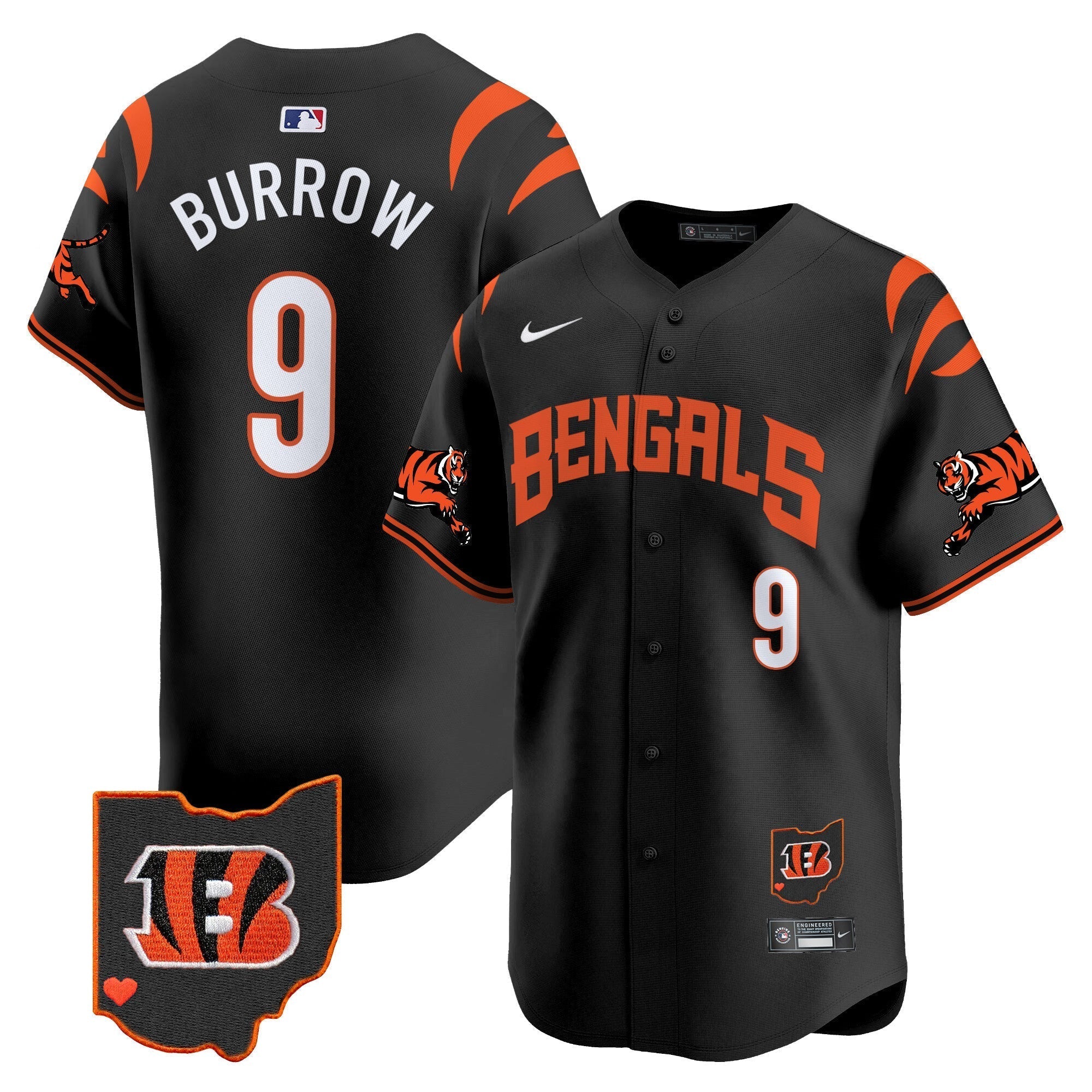 Bengals Vapor Premier Limited Jersey - Stitched
