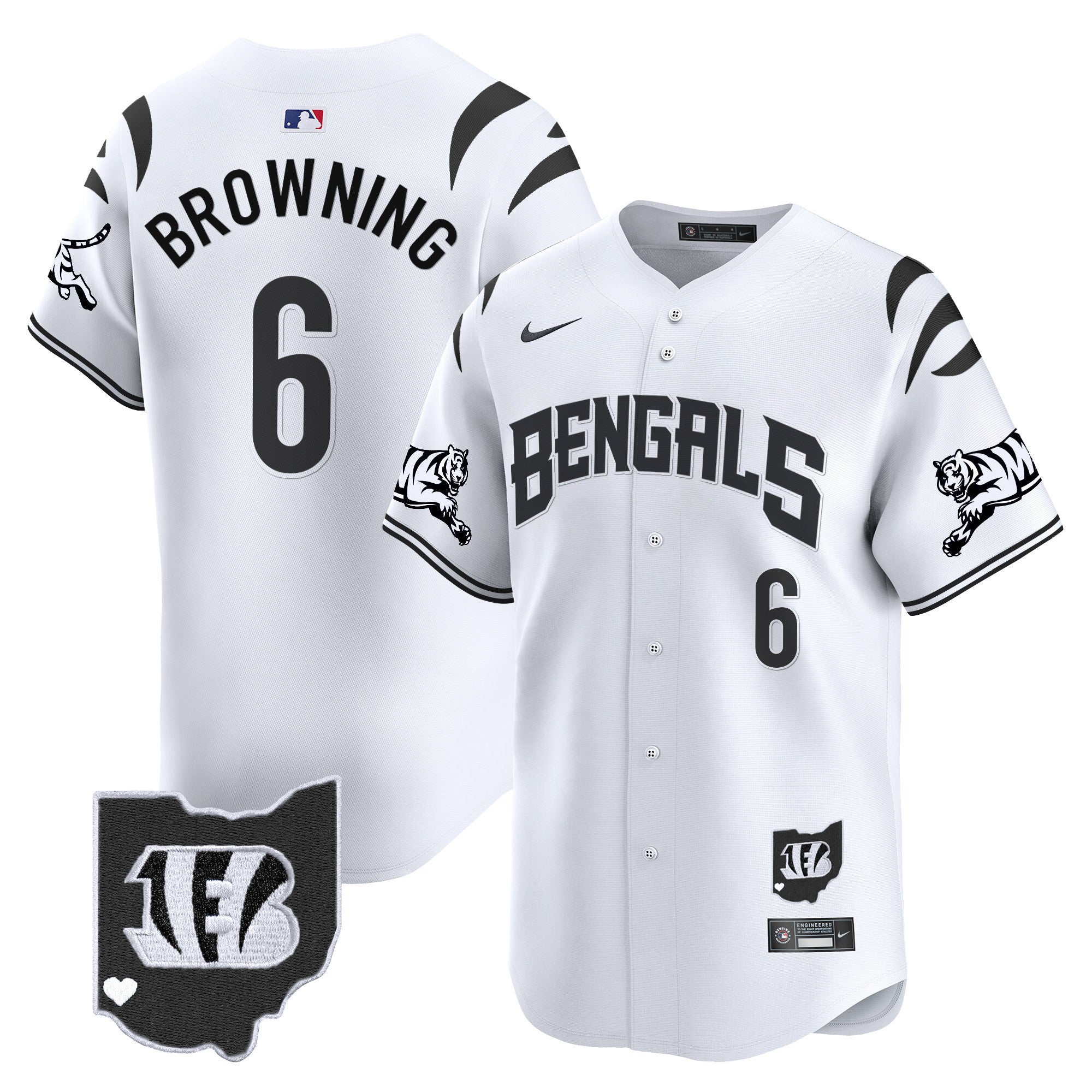 Bengals Vapor Premier Limited Jersey - Stitched