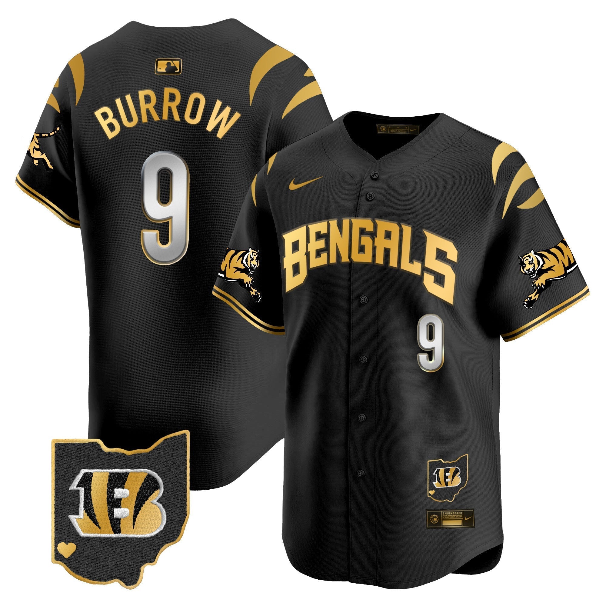 Bengals Vapor Premier Limited Jersey - Stitched