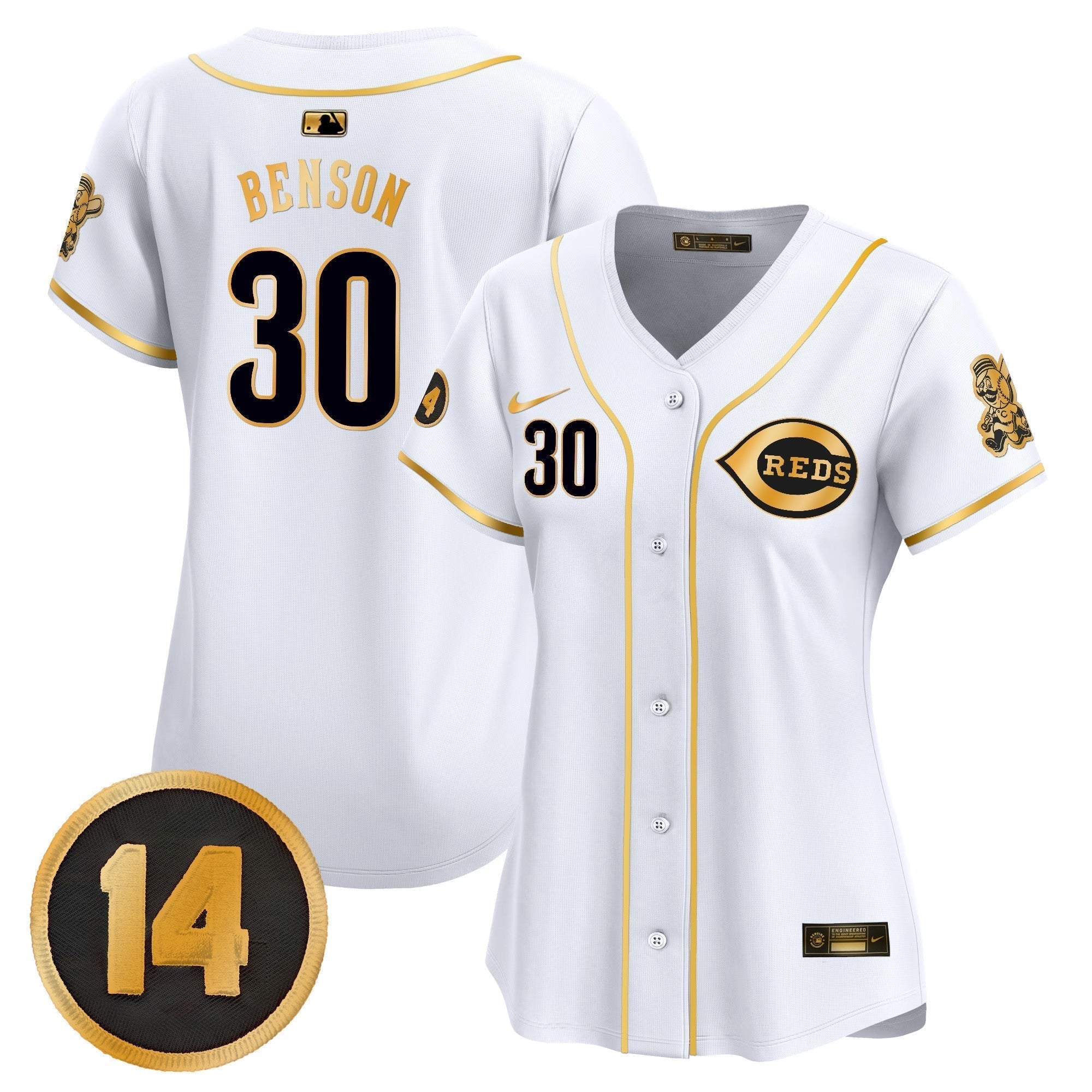 WoCincinnati Reds Pete Rose Patch Vapor Premier Limited Jersey - Stitched