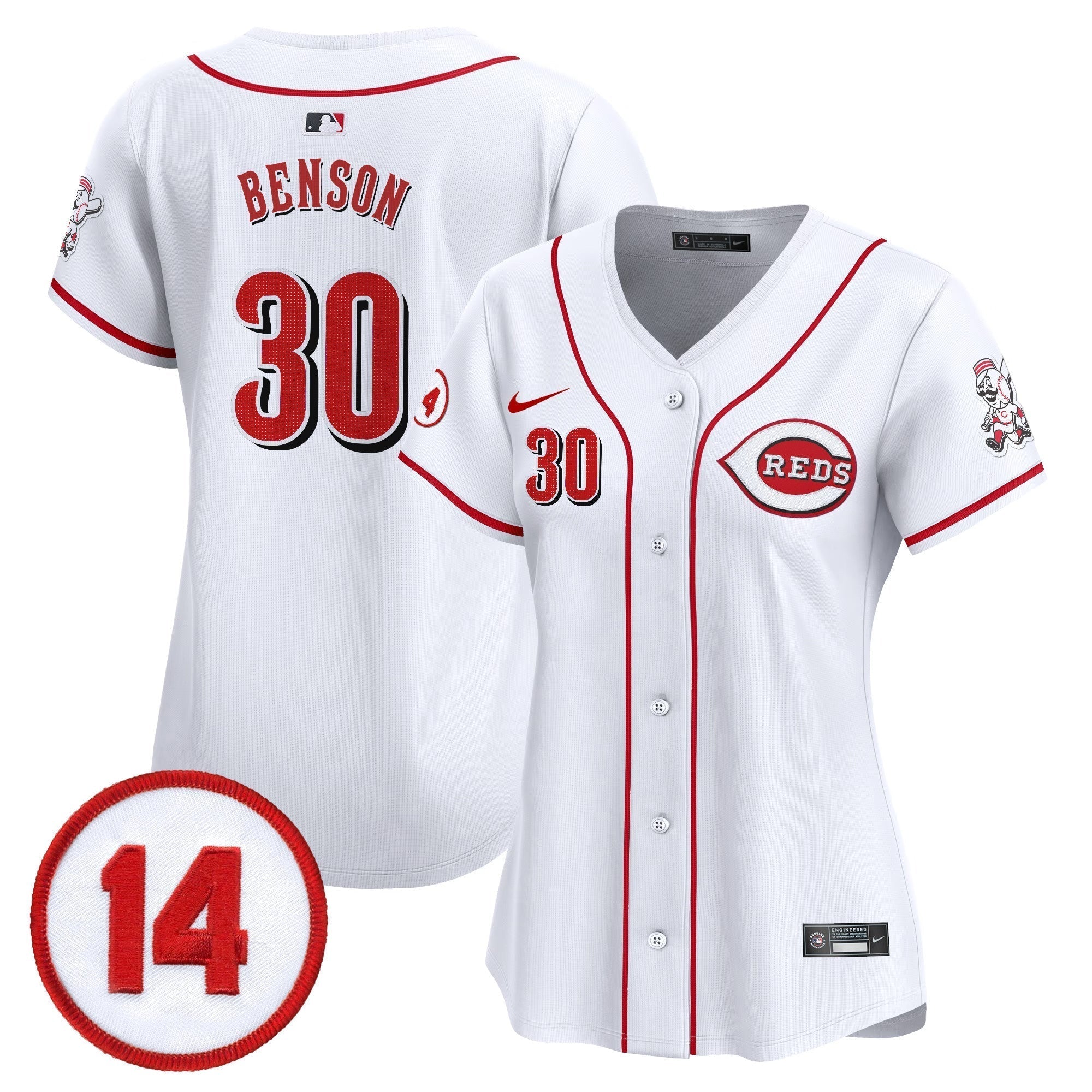 WoCincinnati Reds Pete Rose Patch Vapor Premier Limited Jersey - Stitched