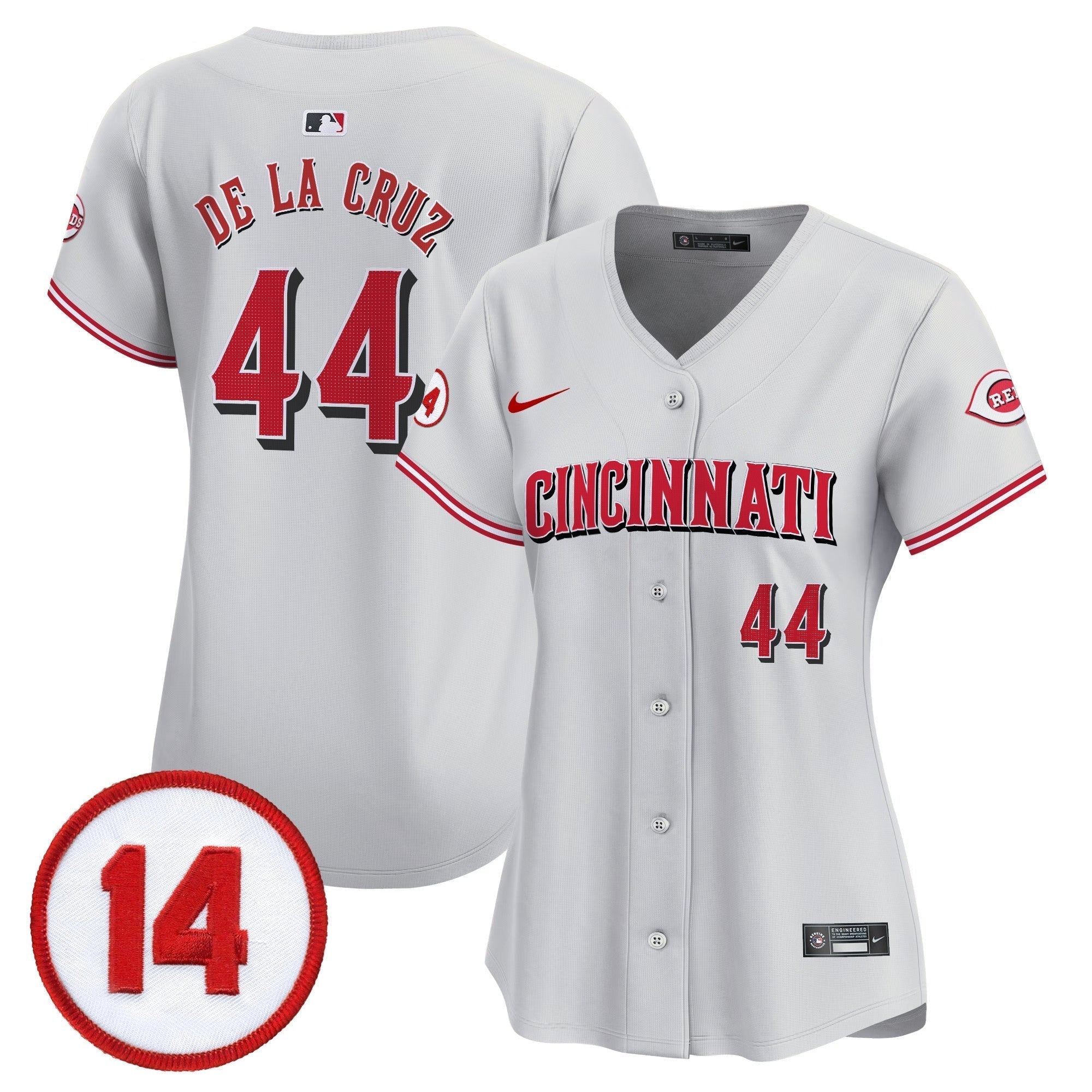 WoCincinnati Reds Pete Rose Patch Vapor Premier Limited Jersey - Stitched