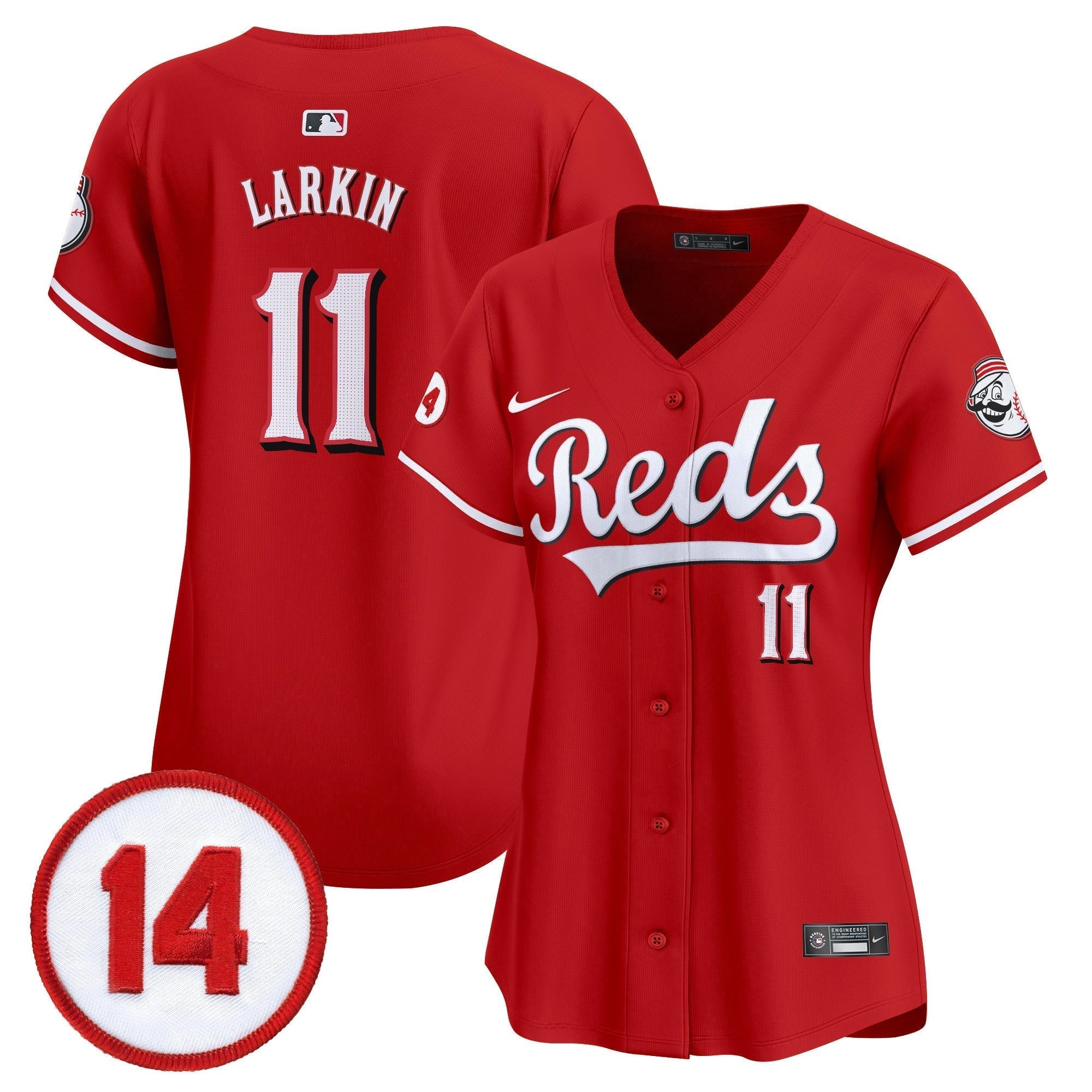 WoCincinnati Reds Pete Rose Patch Vapor Premier Limited Jersey - Stitched