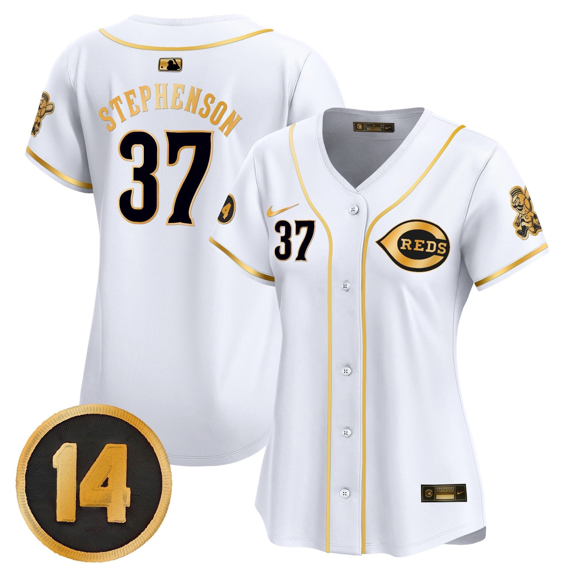 WoCincinnati Reds Pete Rose Patch Vapor Premier Limited Jersey - Stitched