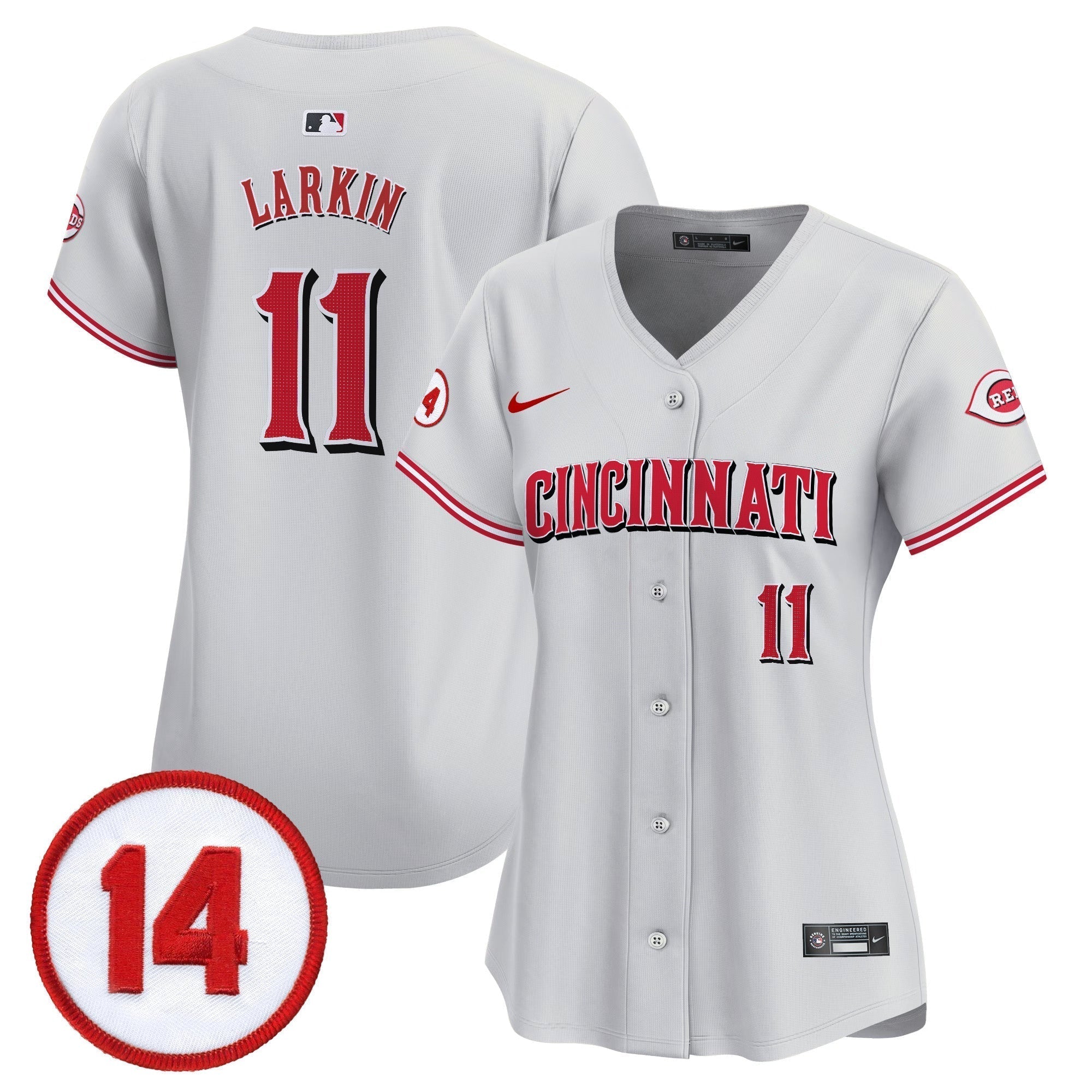 WoCincinnati Reds Pete Rose Patch Vapor Premier Limited Jersey - Stitched