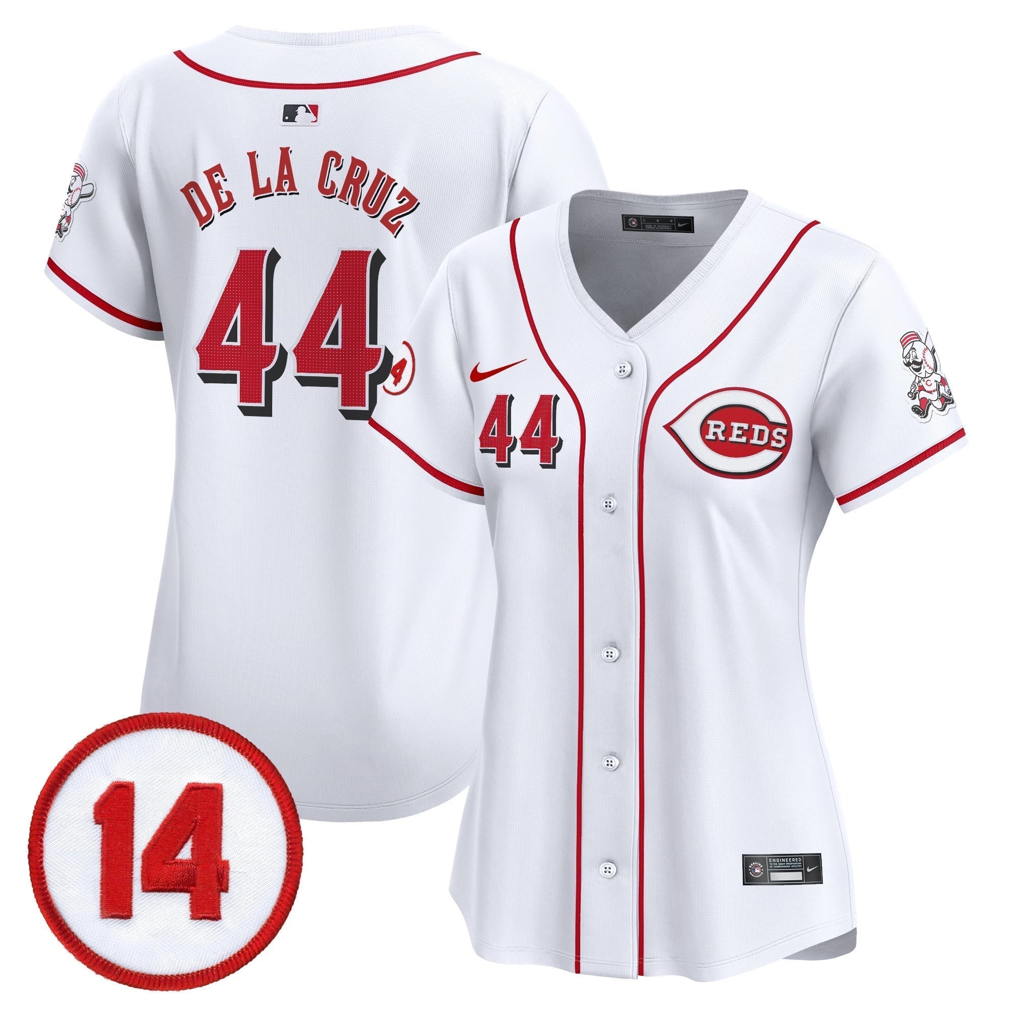 WoCincinnati Reds Pete Rose Patch Vapor Premier Limited Jersey - Stitched