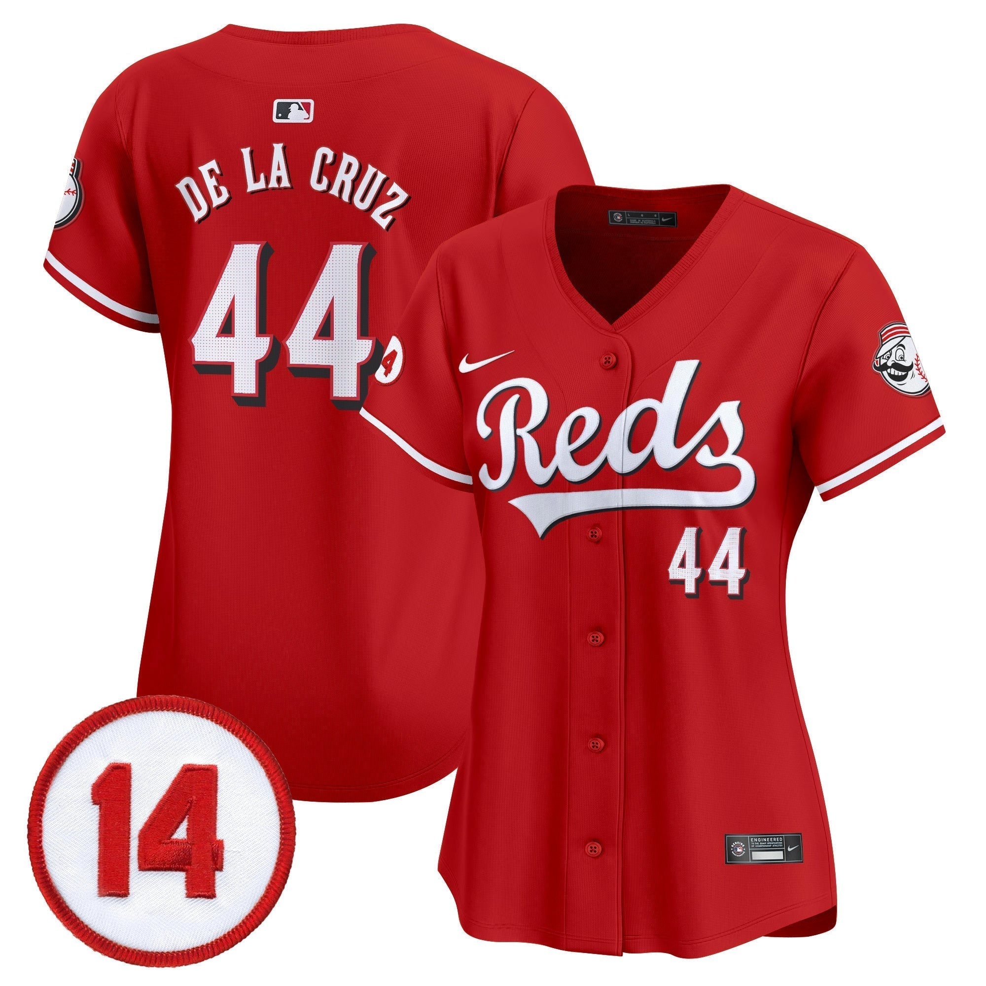 WoCincinnati Reds Pete Rose Patch Vapor Premier Limited Jersey - Stitched