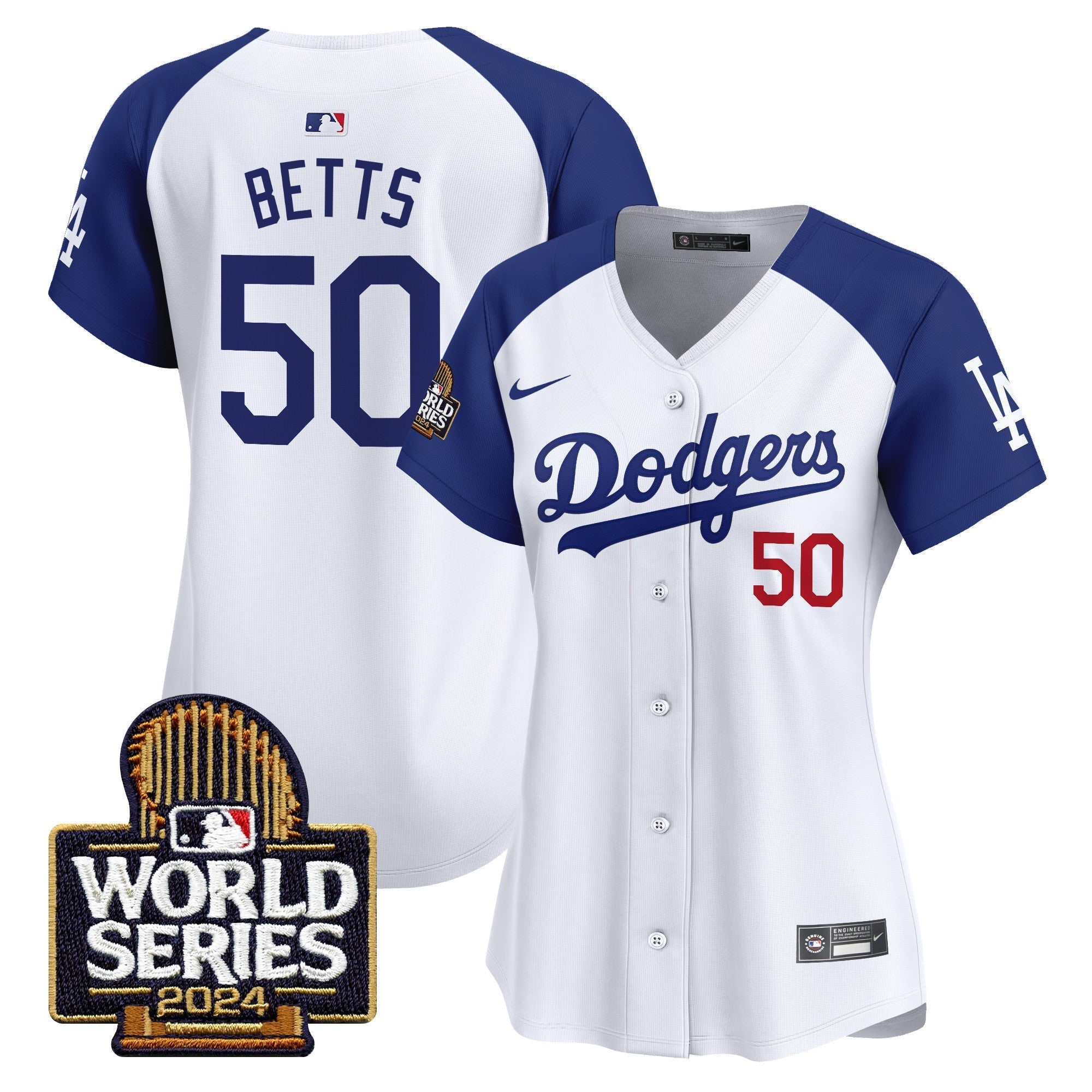 Women Dodgers 2024 World Series Vapor Premier Limited Jersey - Stitched