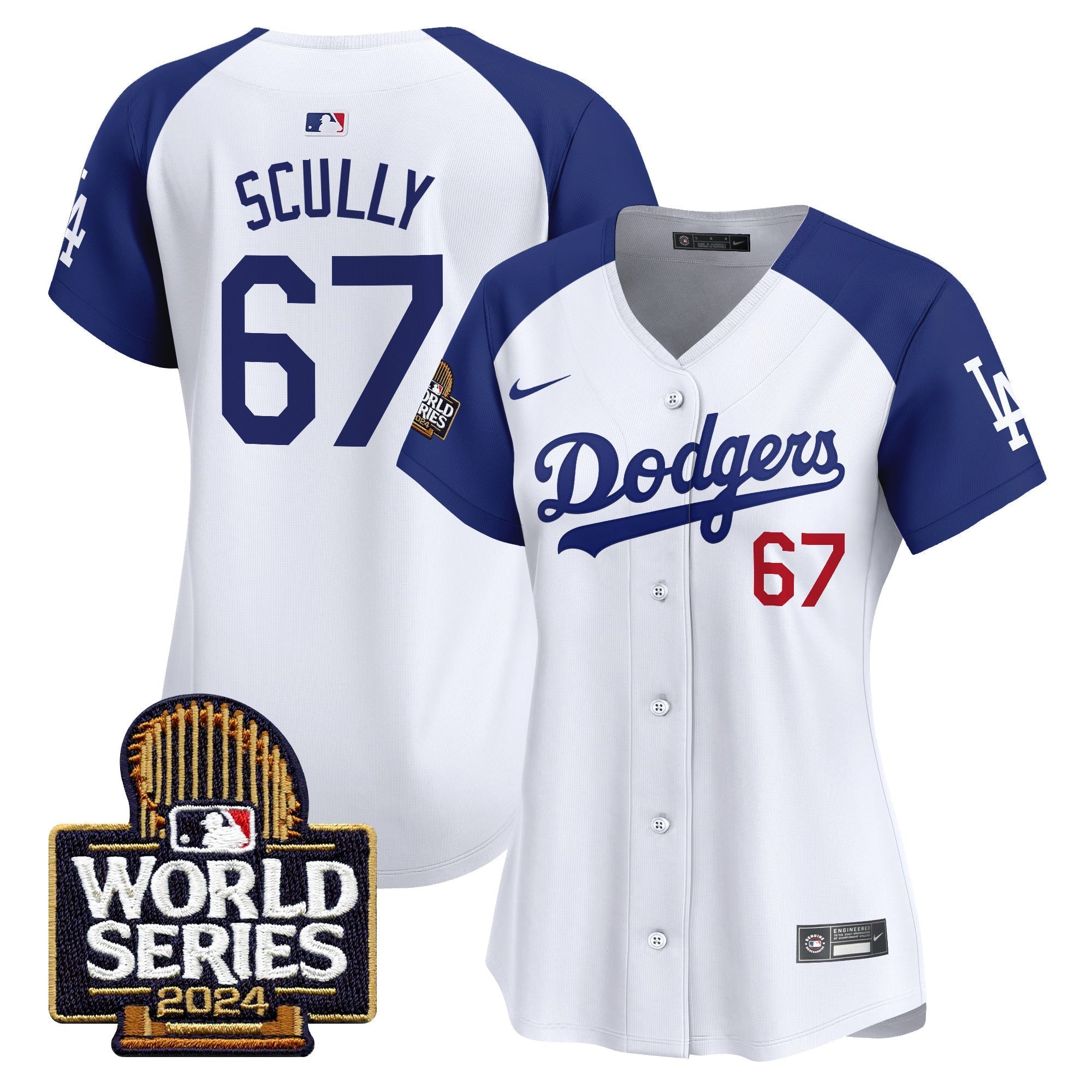 Women Dodgers 2024 World Series Vapor Premier Limited Jersey - Stitched