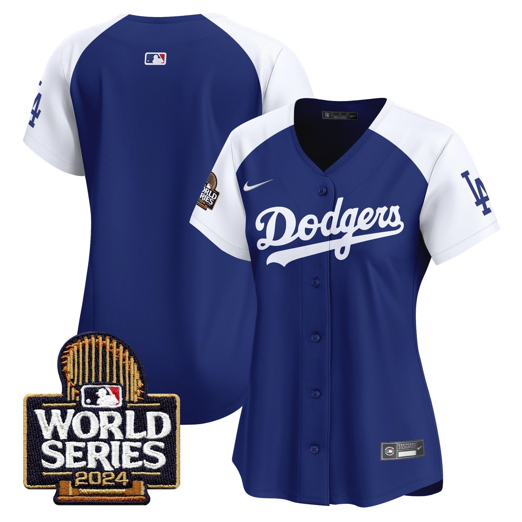 Women Dodgers 2024 World Series Vapor Premier Limited Jersey - Stitched