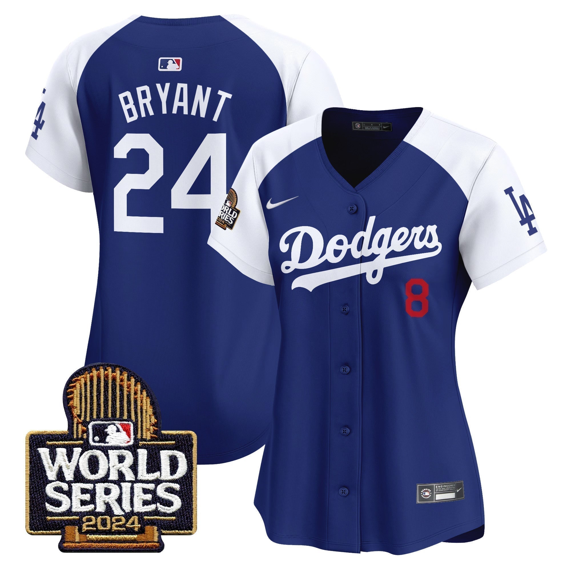 Women Dodgers 2024 World Series Vapor Premier Limited Jersey - Stitched