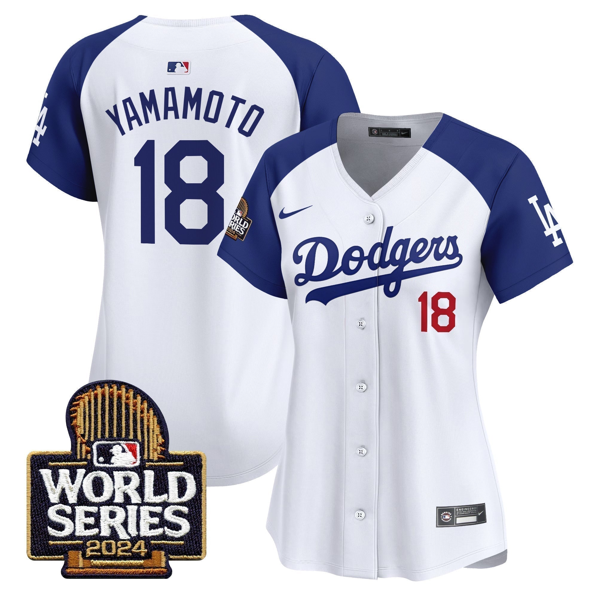 Women Dodgers 2024 World Series Vapor Premier Limited Jersey - Stitched