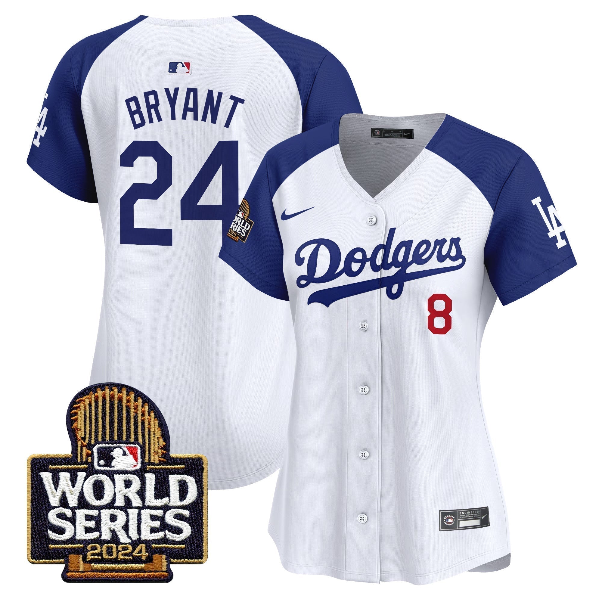 Women Dodgers 2024 World Series Vapor Premier Limited Jersey - Stitched