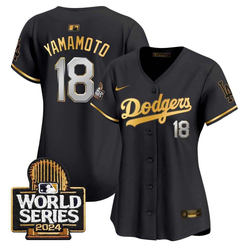 Women Dodgers 2024 World Series Vapor Premier Limited Jersey - Stitched