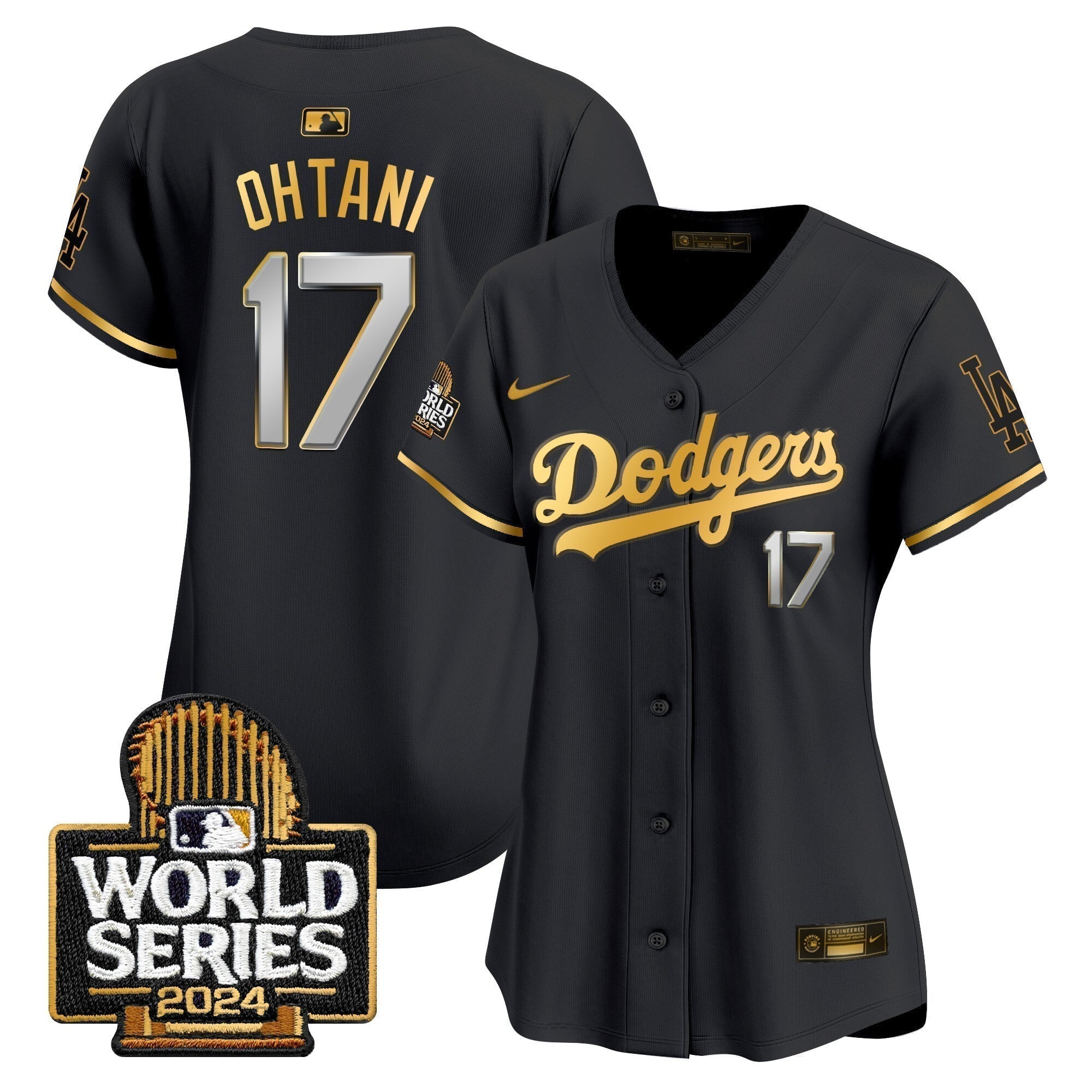 Women Dodgers 2024 World Series Vapor Premier Limited Jersey - Stitched