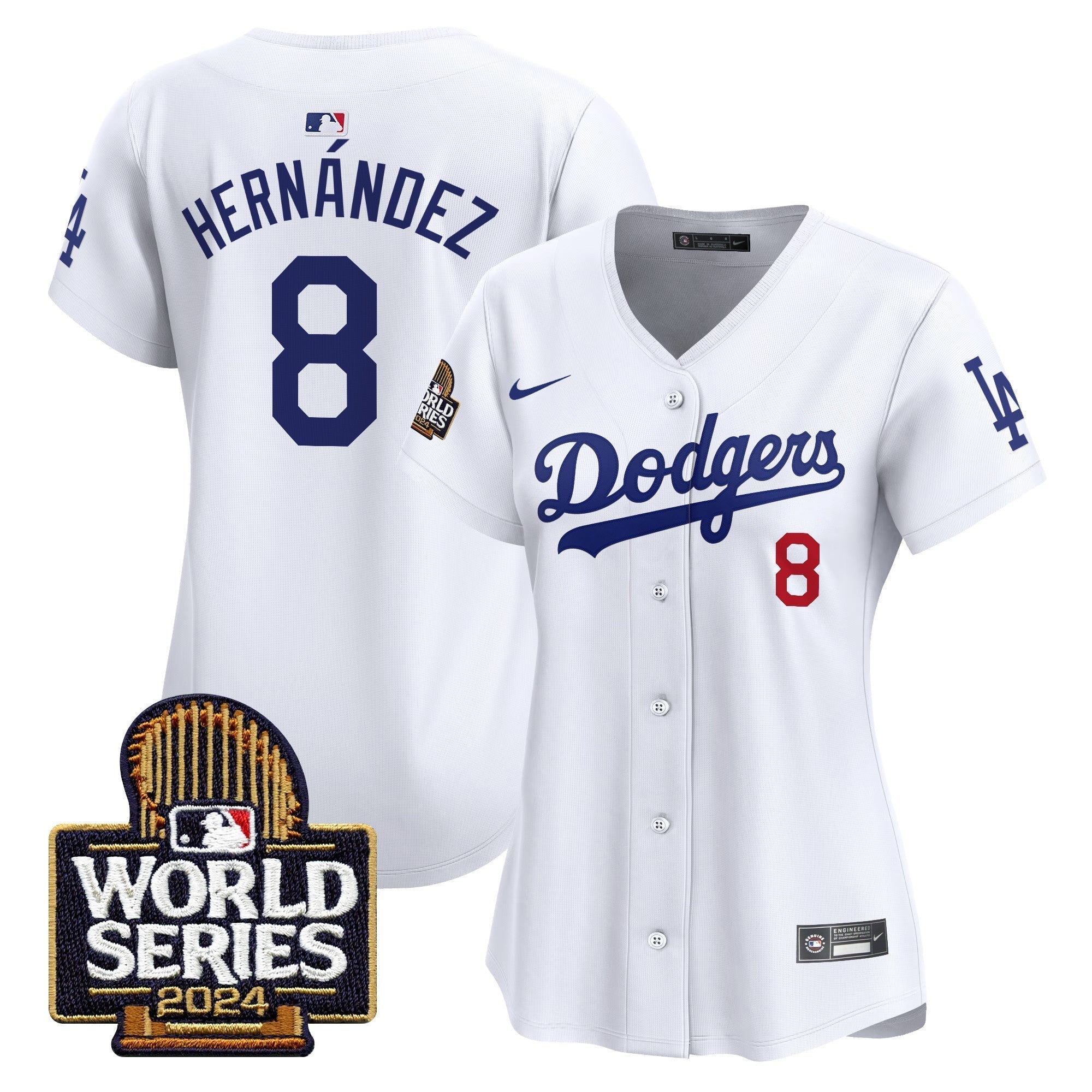 Women Dodgers 2024 World Series Vapor Premier Limited Jersey - Stitched
