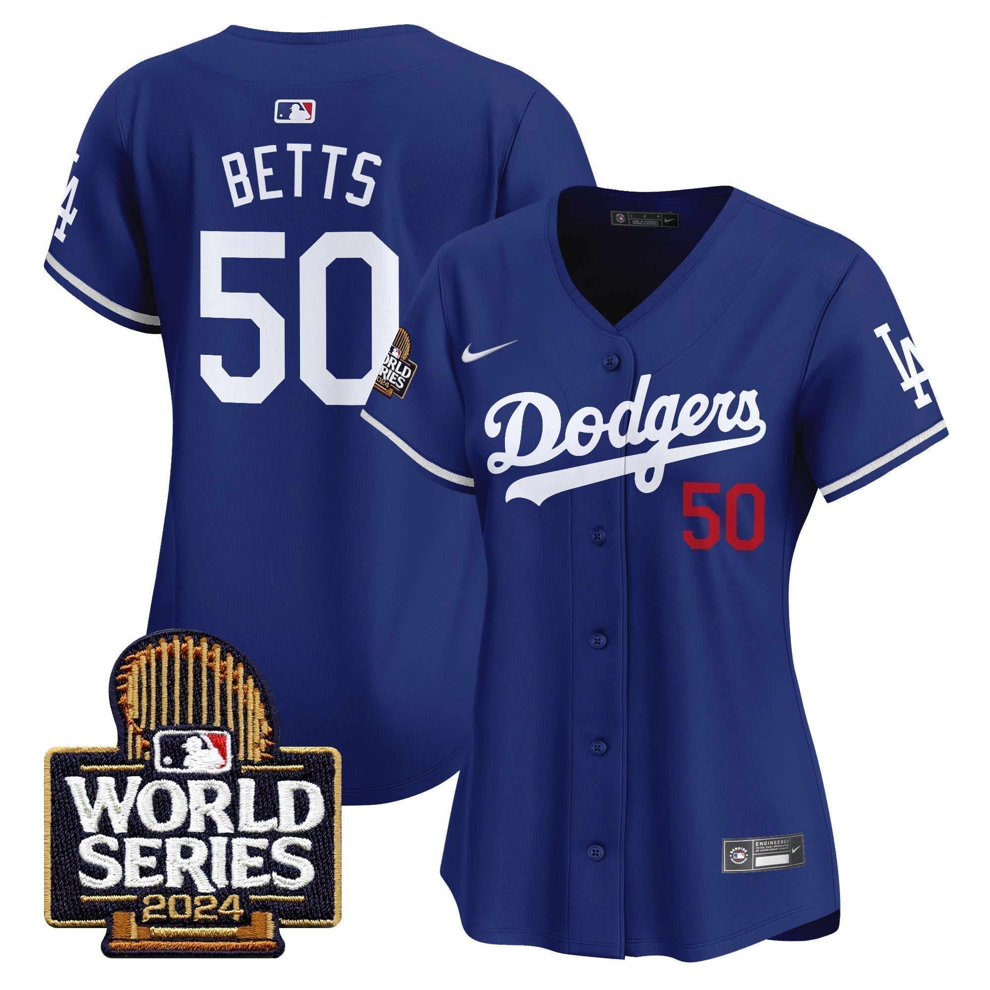 Women Dodgers 2024 World Series Vapor Premier Limited Jersey - Stitched
