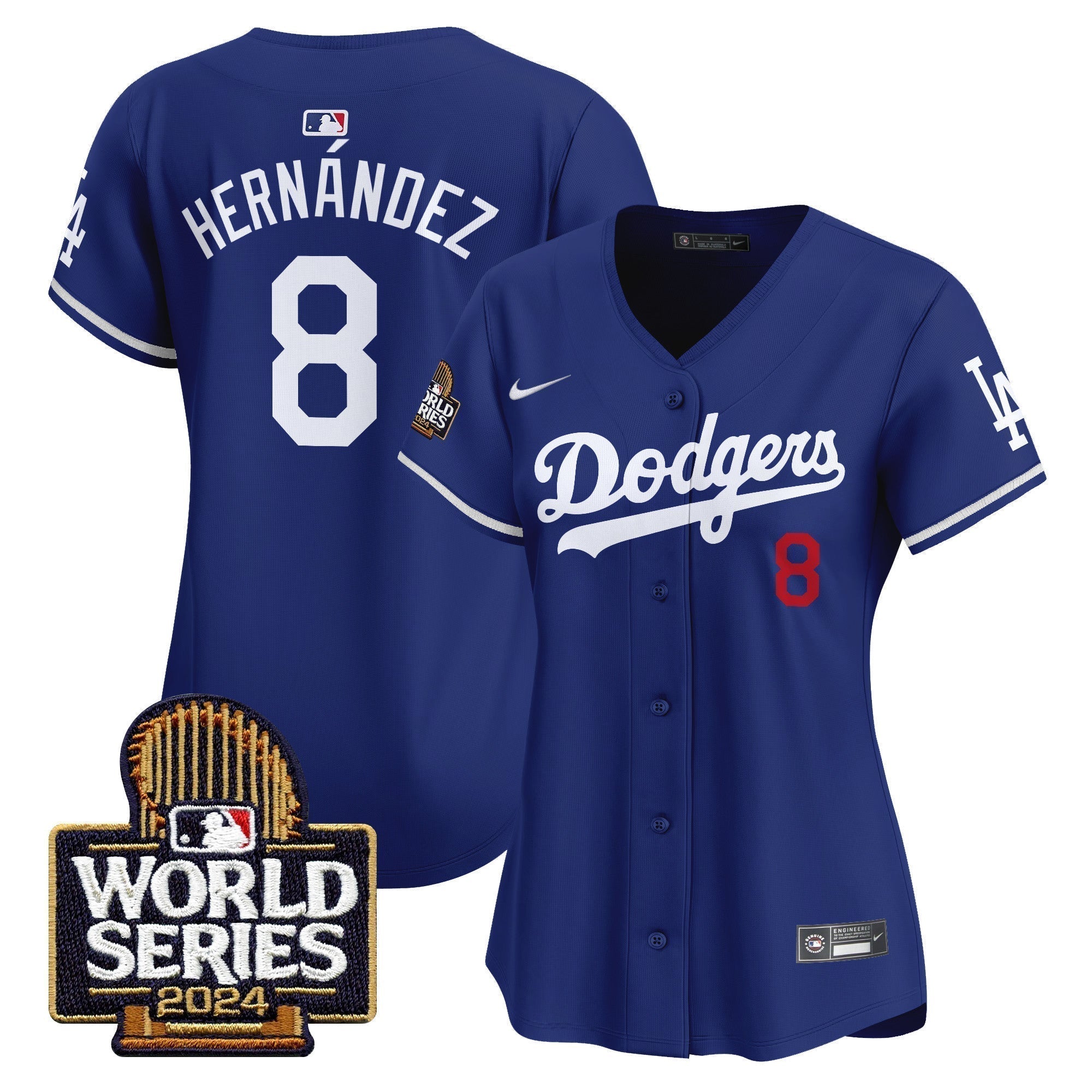 Women Dodgers 2024 World Series Vapor Premier Limited Jersey - Stitched