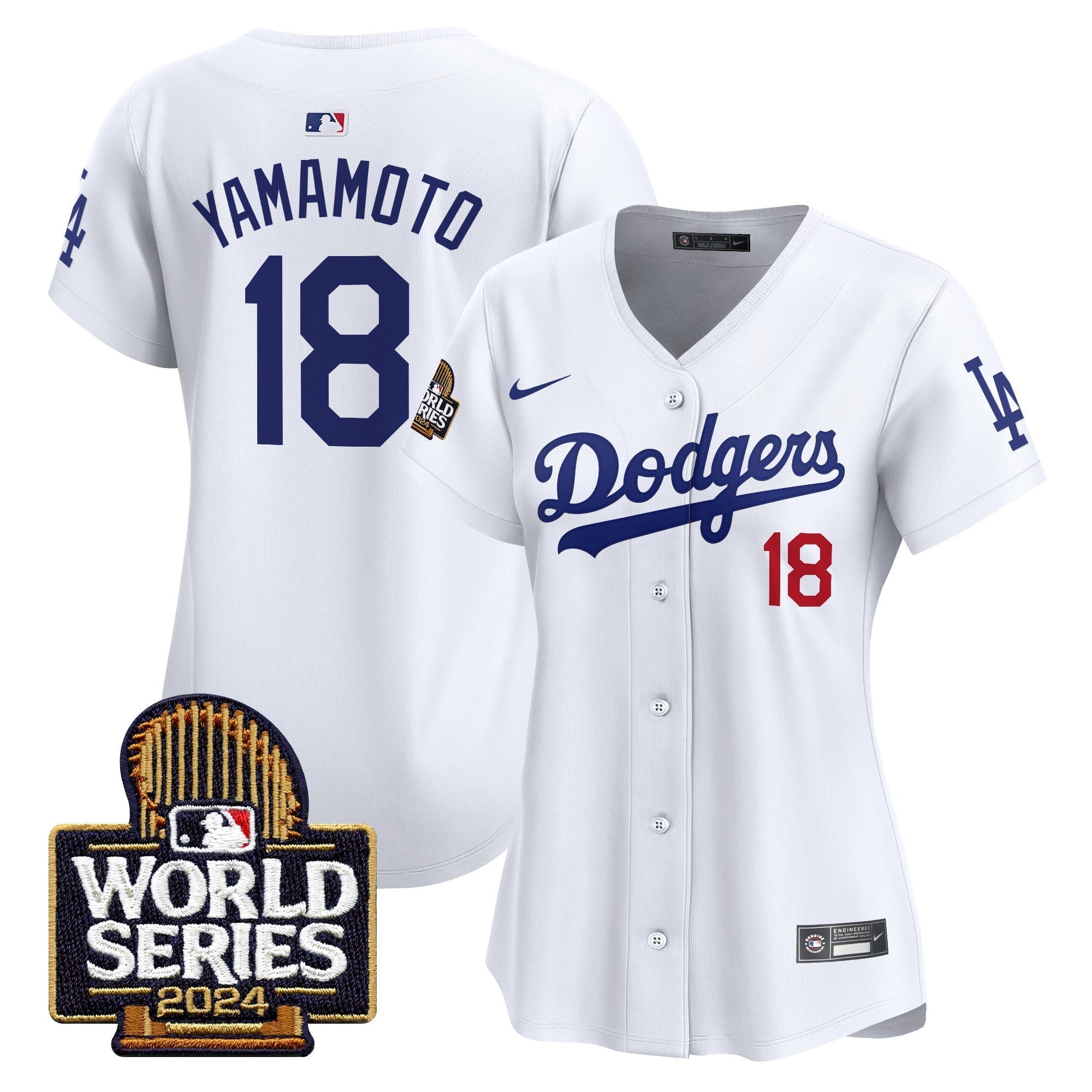 Women Dodgers 2024 World Series Vapor Premier Limited Jersey - Stitched