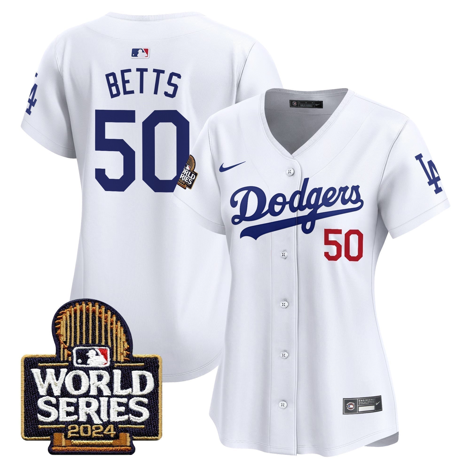 Women Dodgers 2024 World Series Vapor Premier Limited Jersey - Stitched