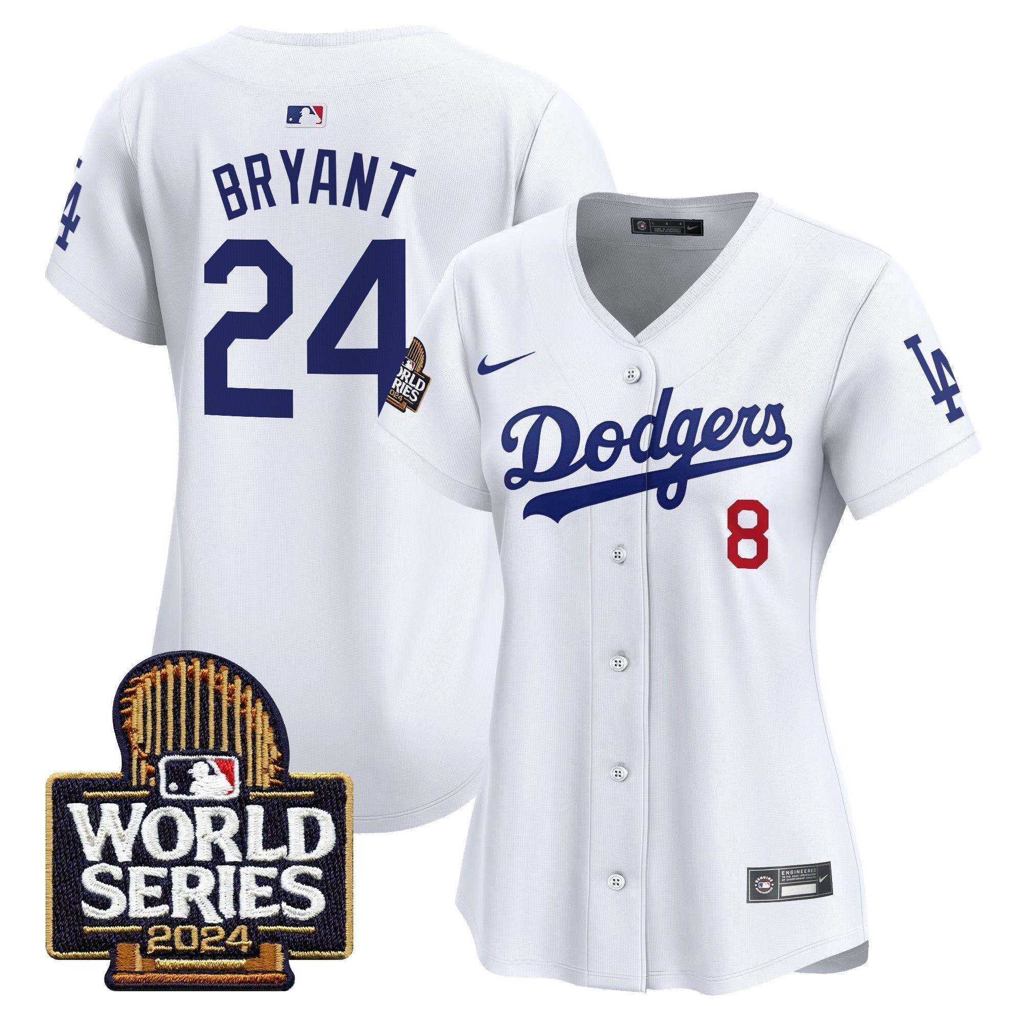 Women Dodgers 2024 World Series Vapor Premier Limited Jersey - Stitched